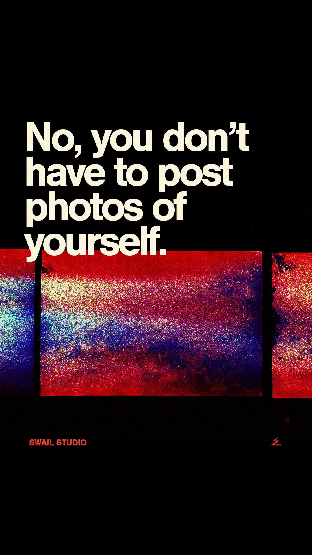 No, you don’t have to post photos of yourself. 