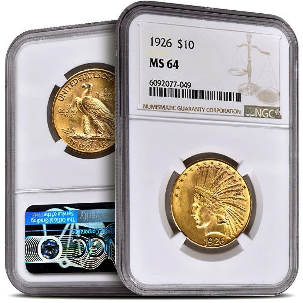 $10 Gold Indian Head NGC CERTIFIED MS64
