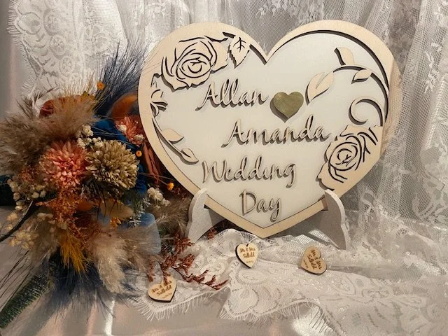 Personalised Heart Shaped Plaques