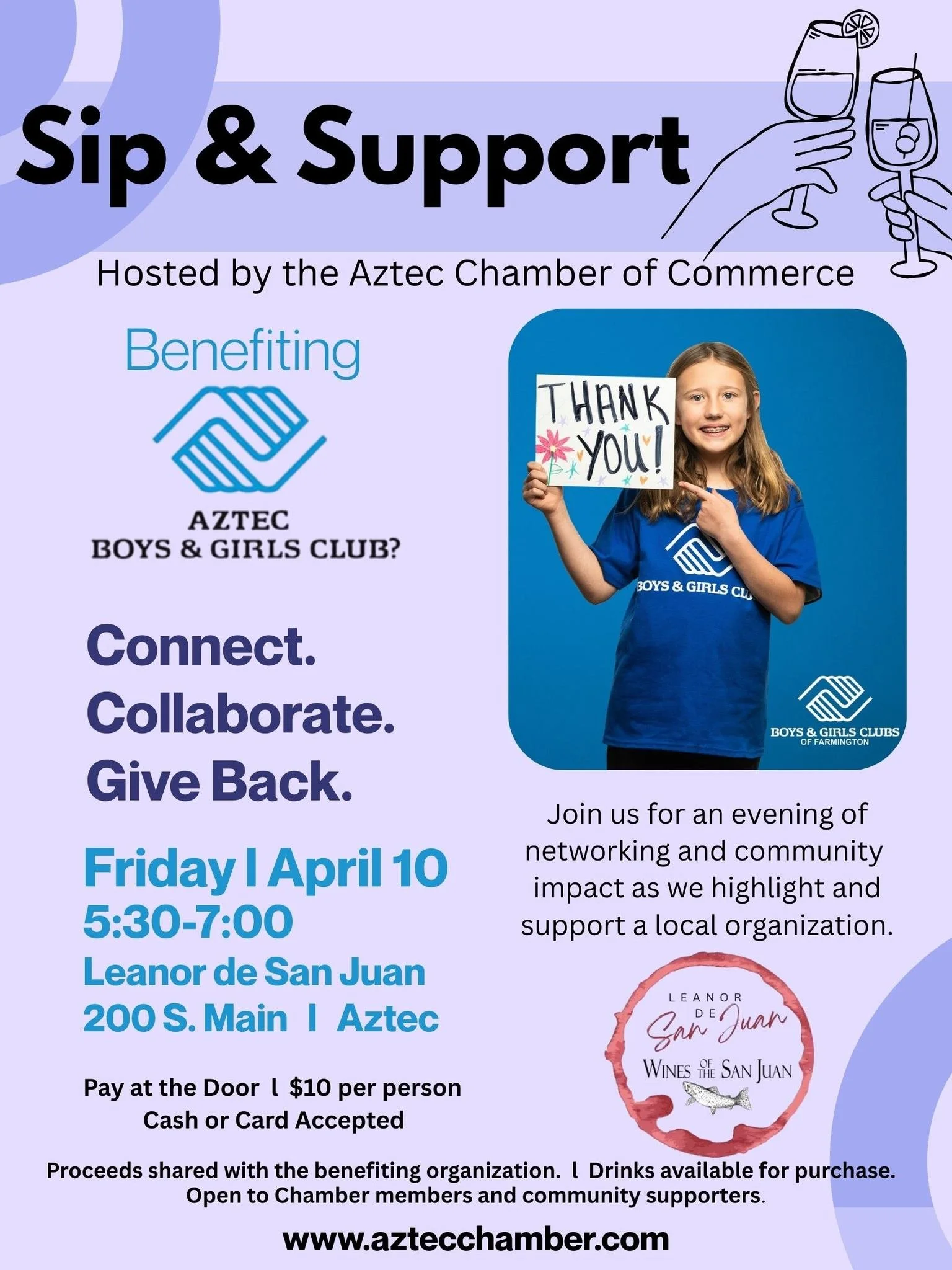 Sip &amp; Support with the Aztec Chamber of Commerce