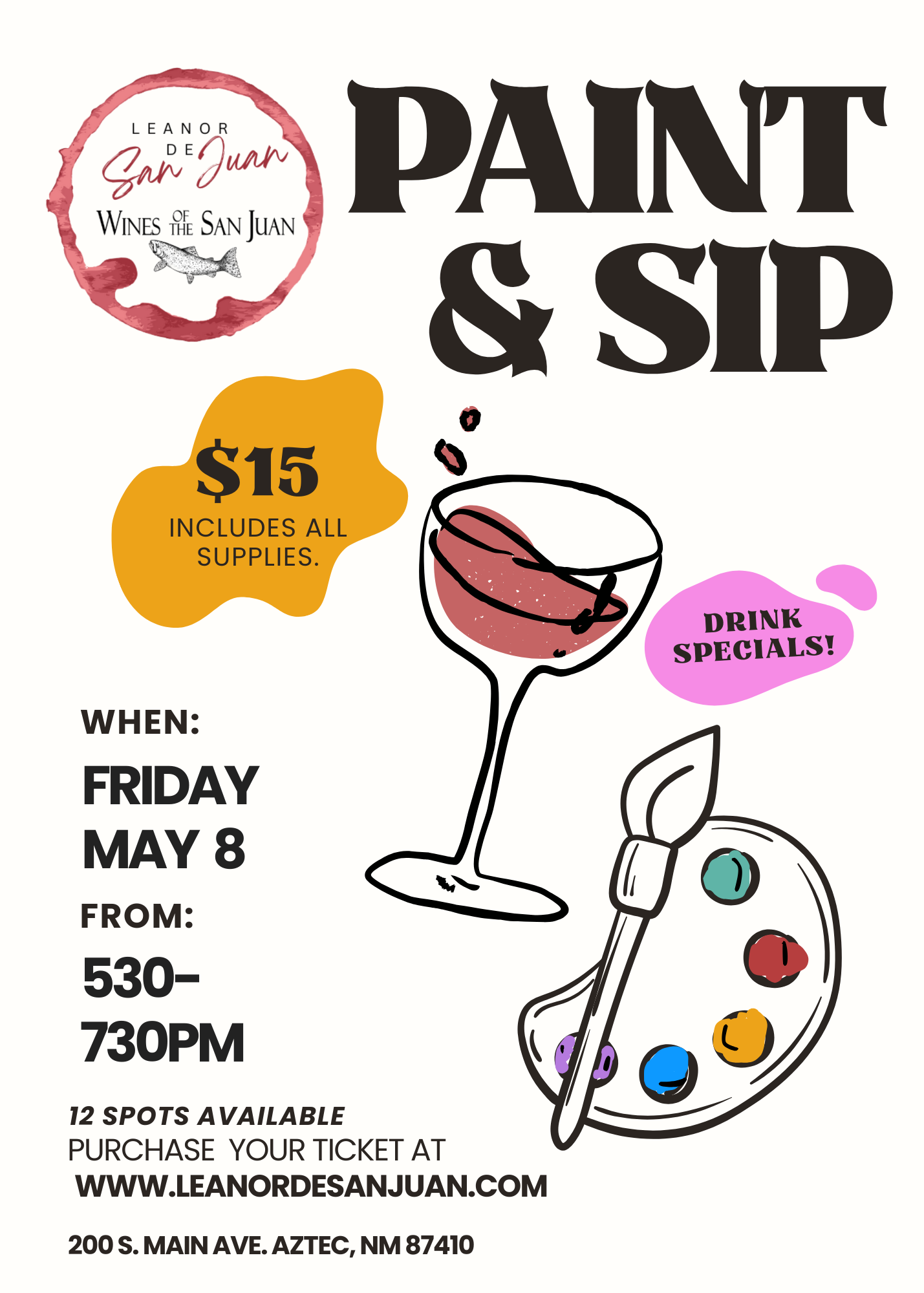 Wine Glass Paint & Sip