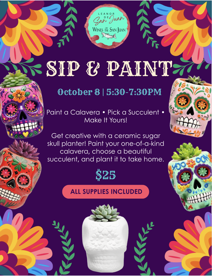 Sip & Paint: Sugar Skull Succulent Planter