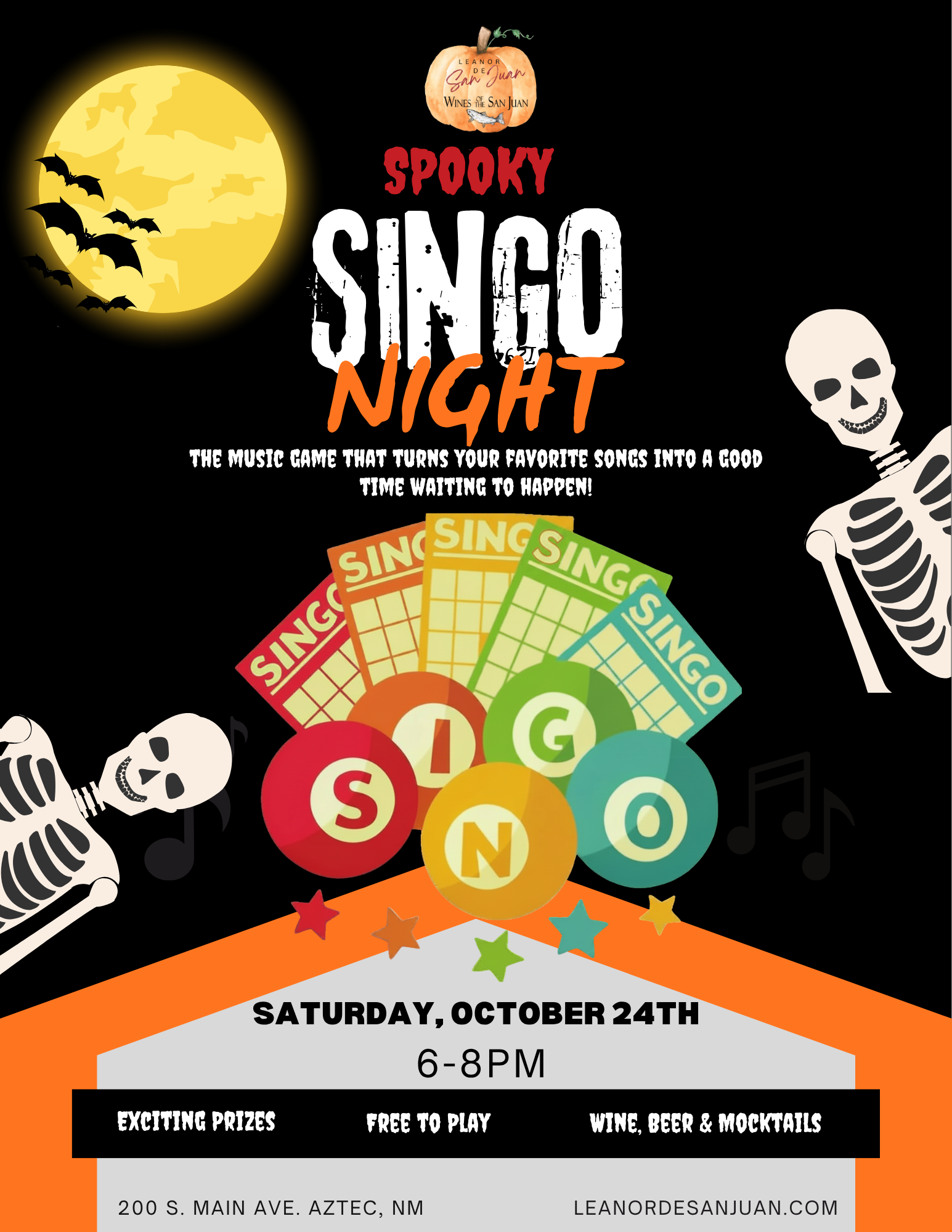 Halloween SINGO-Musical Bingo 