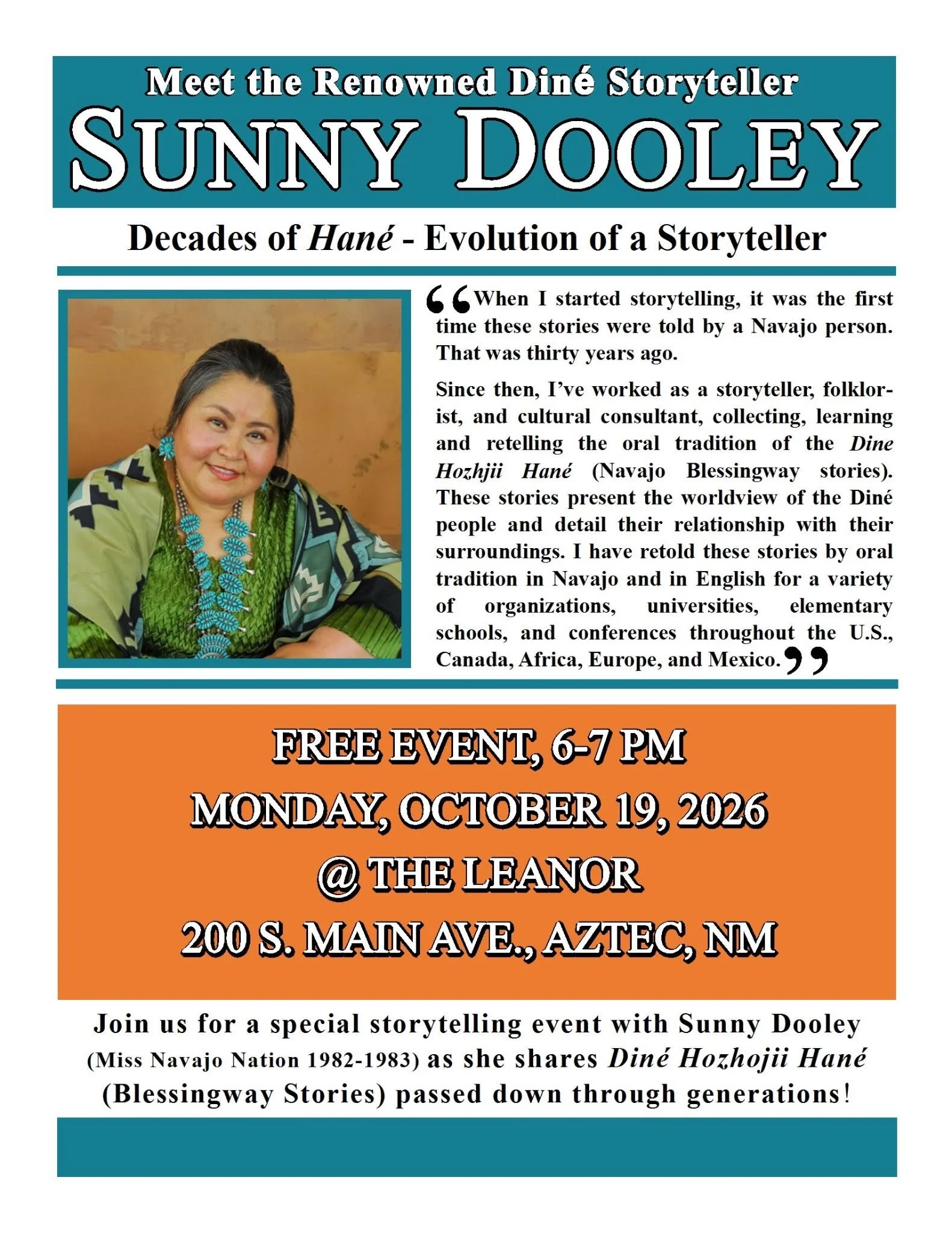 An Evening of Diné Storytelling 