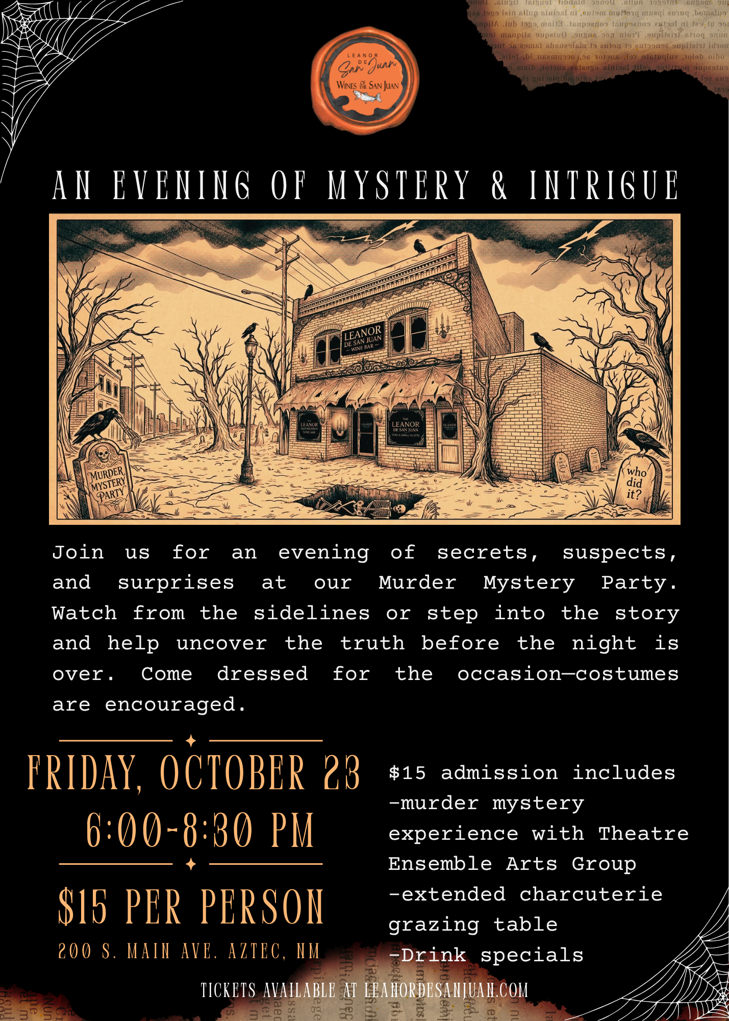 Wine about it: A Murder Mystery Party