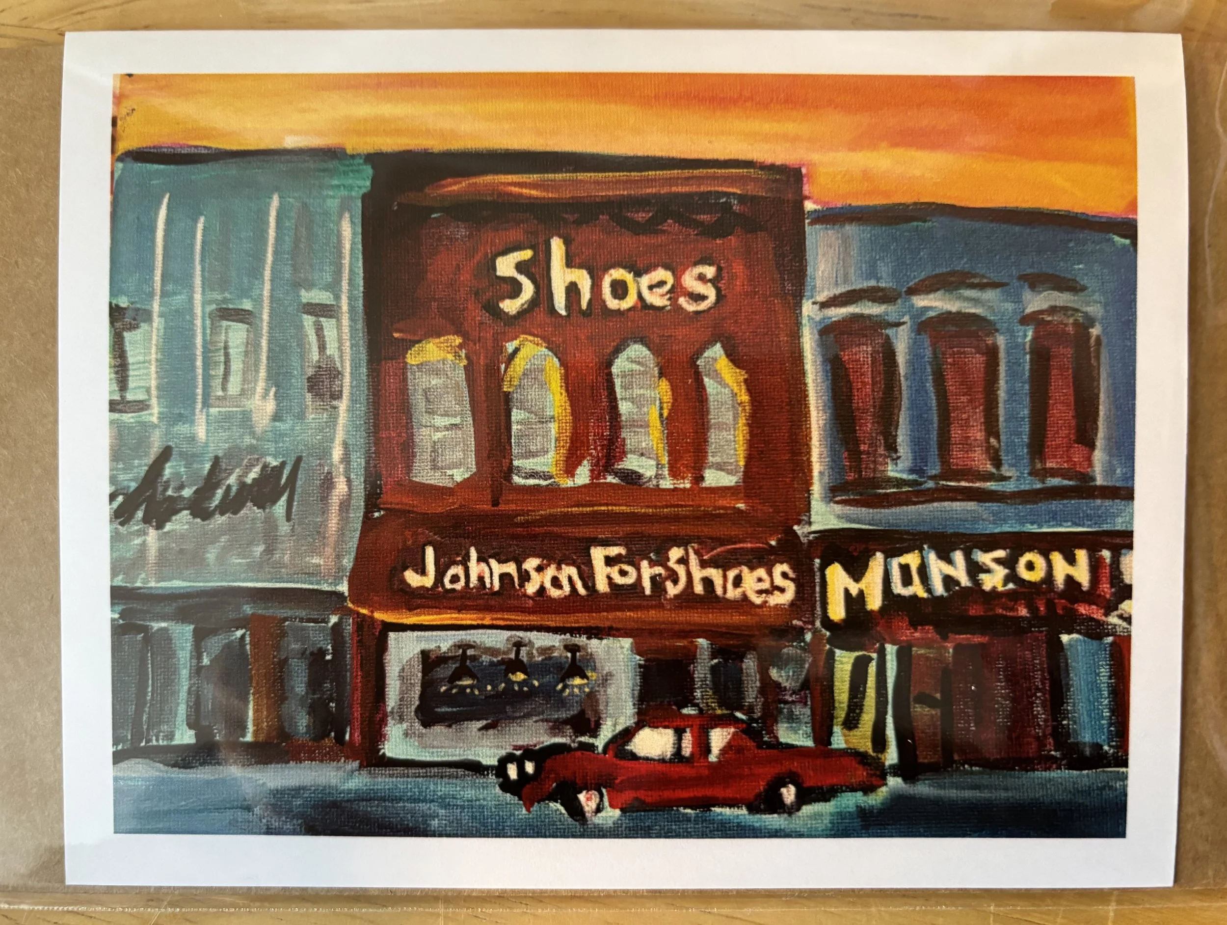 Johnson for Shoes Greeting Card