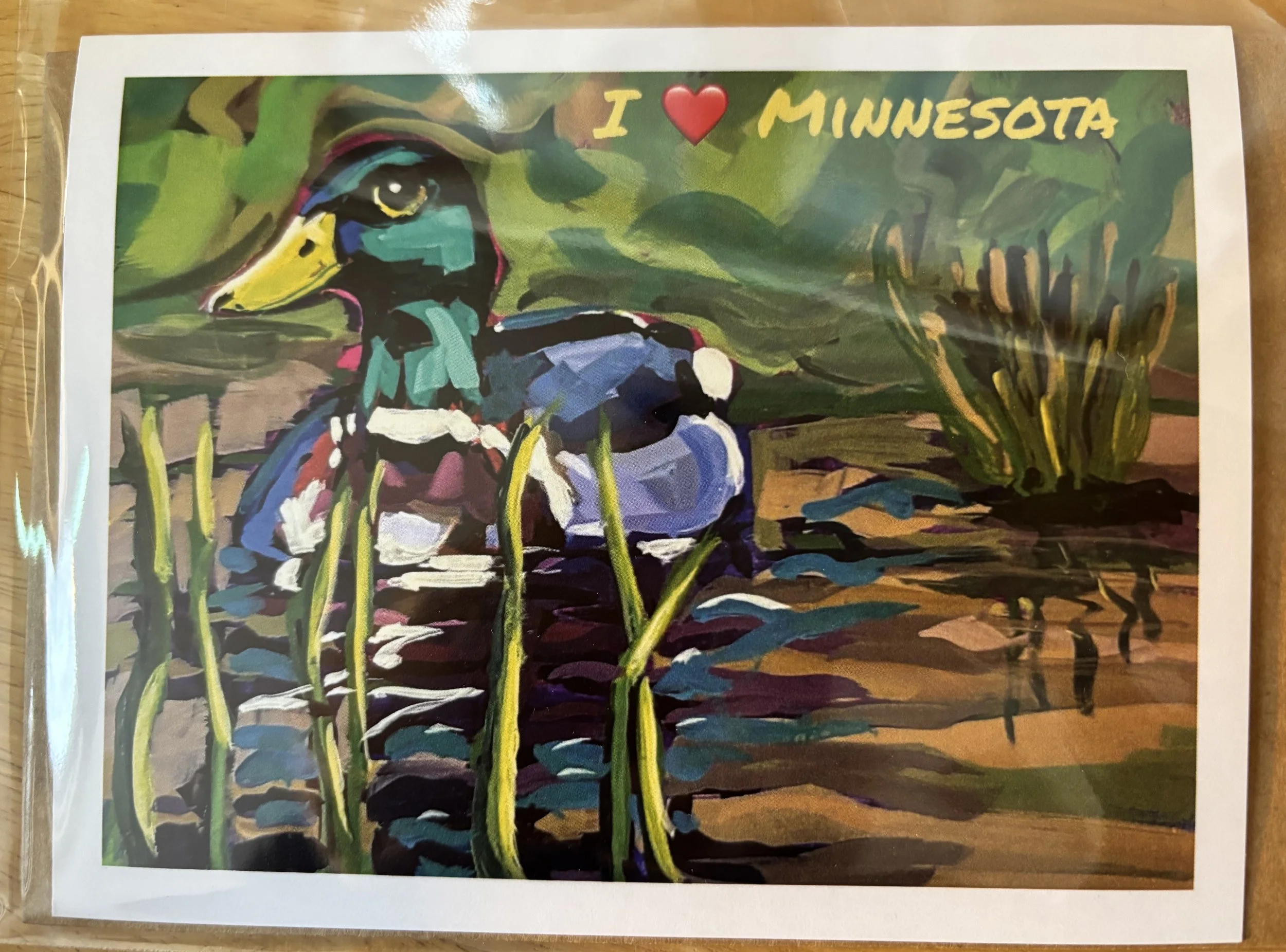 Love Minnesota Mallard Greeting Card