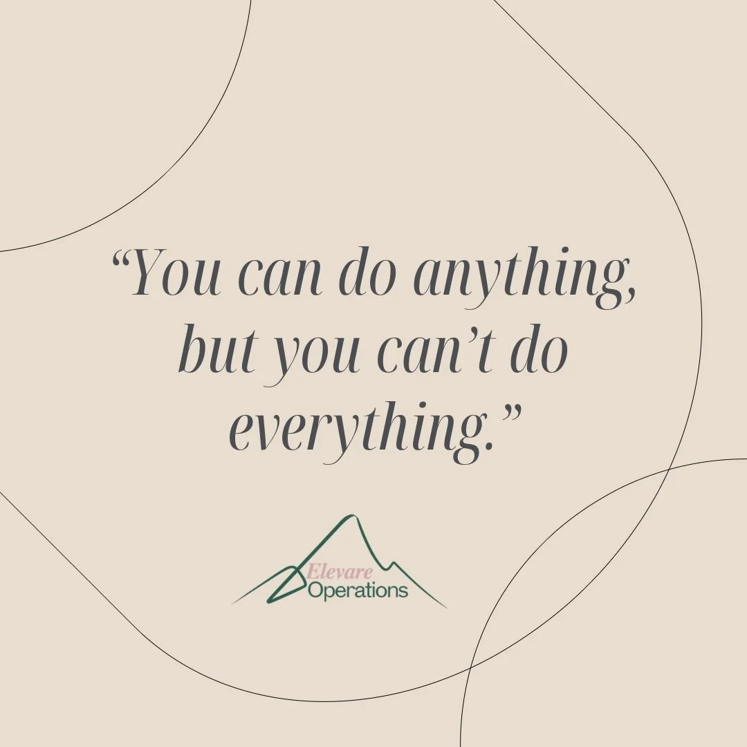 &ldquo;You can do anything, but you can&rsquo;t do everything.&rdquo;

My favorite quote. It&rsquo;s a simple idea but it&rsquo;s where most firms struggle. 

Too many priorities. Too many directions. Not enough execution.

Leverage and constraint cr