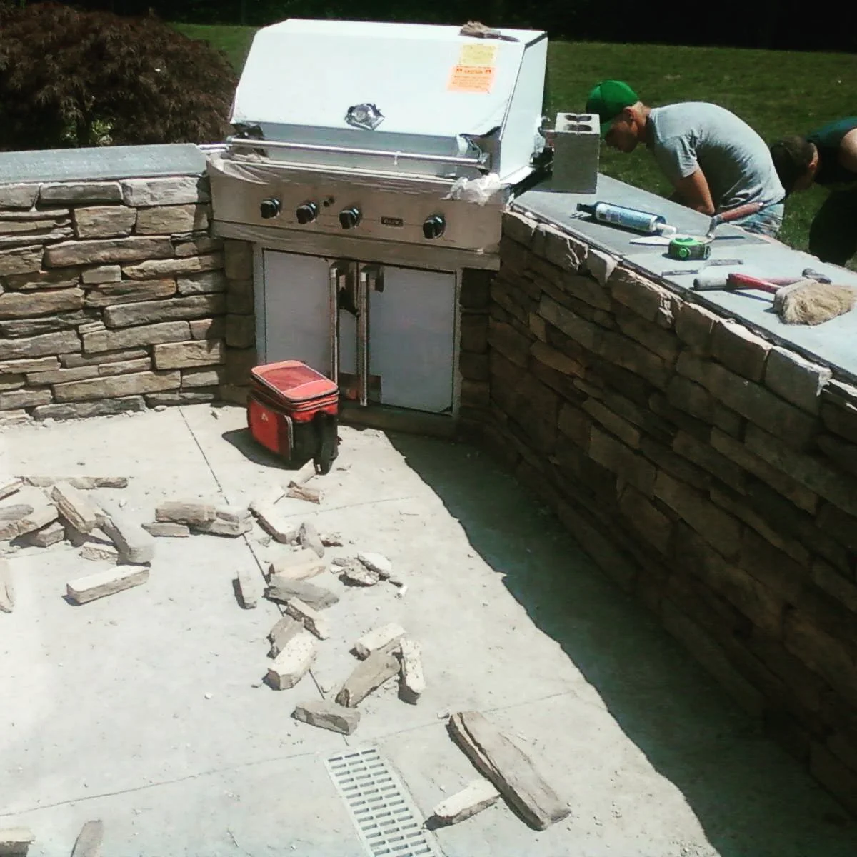 #stonework #grilling #mason