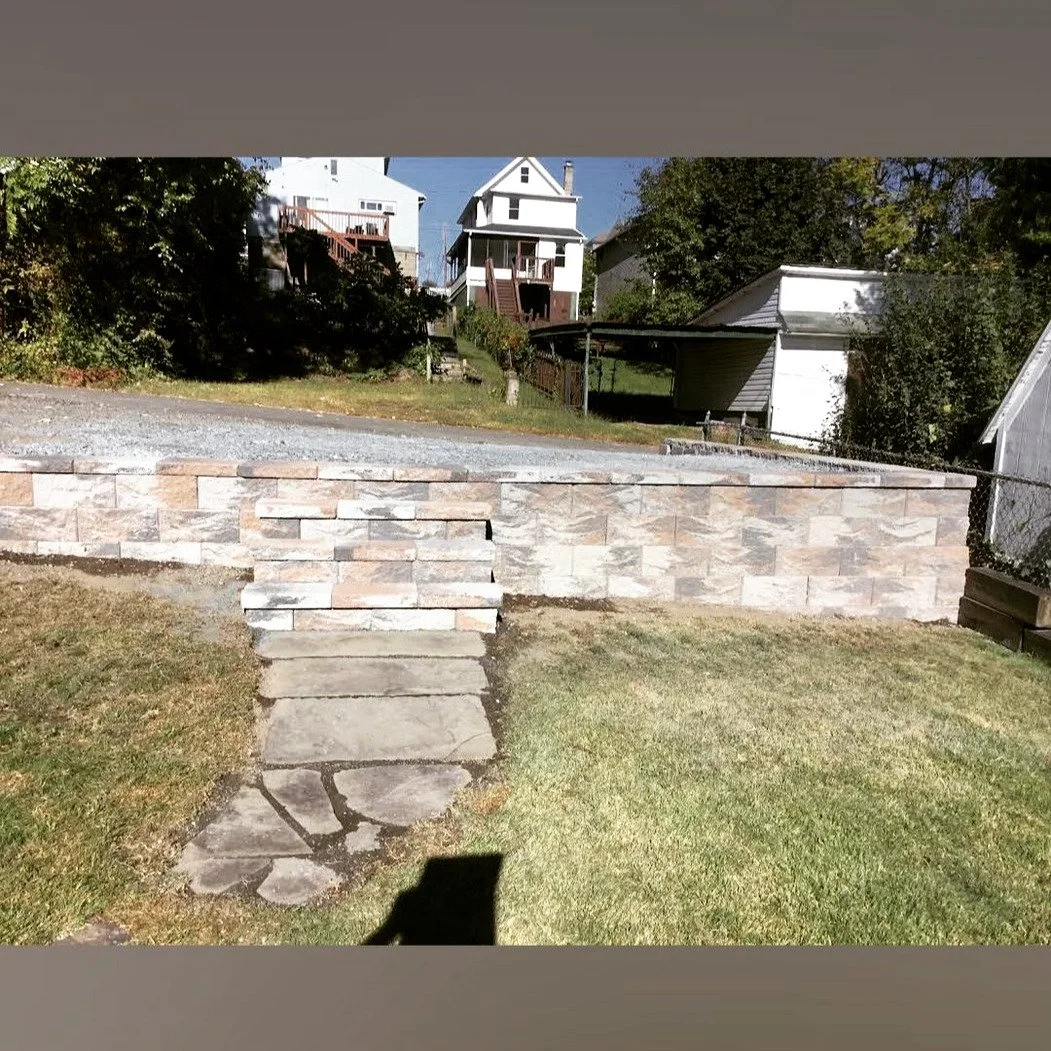 #parking #terrace #stonework #qualitymasonryNEPA #steps #retainingwall
