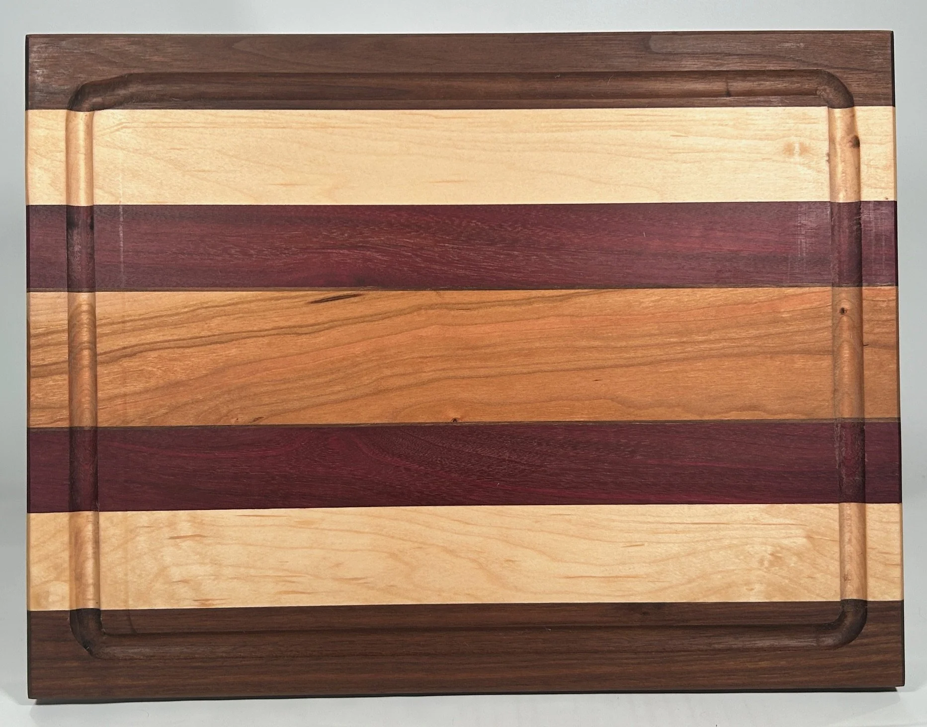 12" X 16" Striped Large Cutting Board Made of Cherry