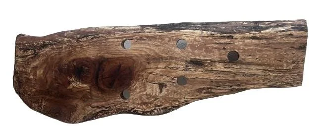 40" x 15" Elm Wine Rack w/ Spots for 5 Wine Bottles - Floor Mounted