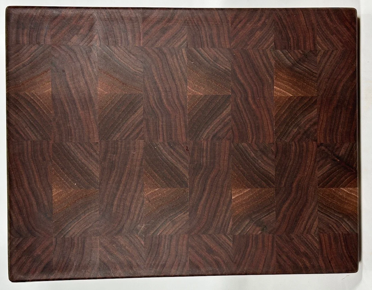 11.5" X 13.75" Super Thick End Grain Cutting Board made of Black Walnut with Support Feet