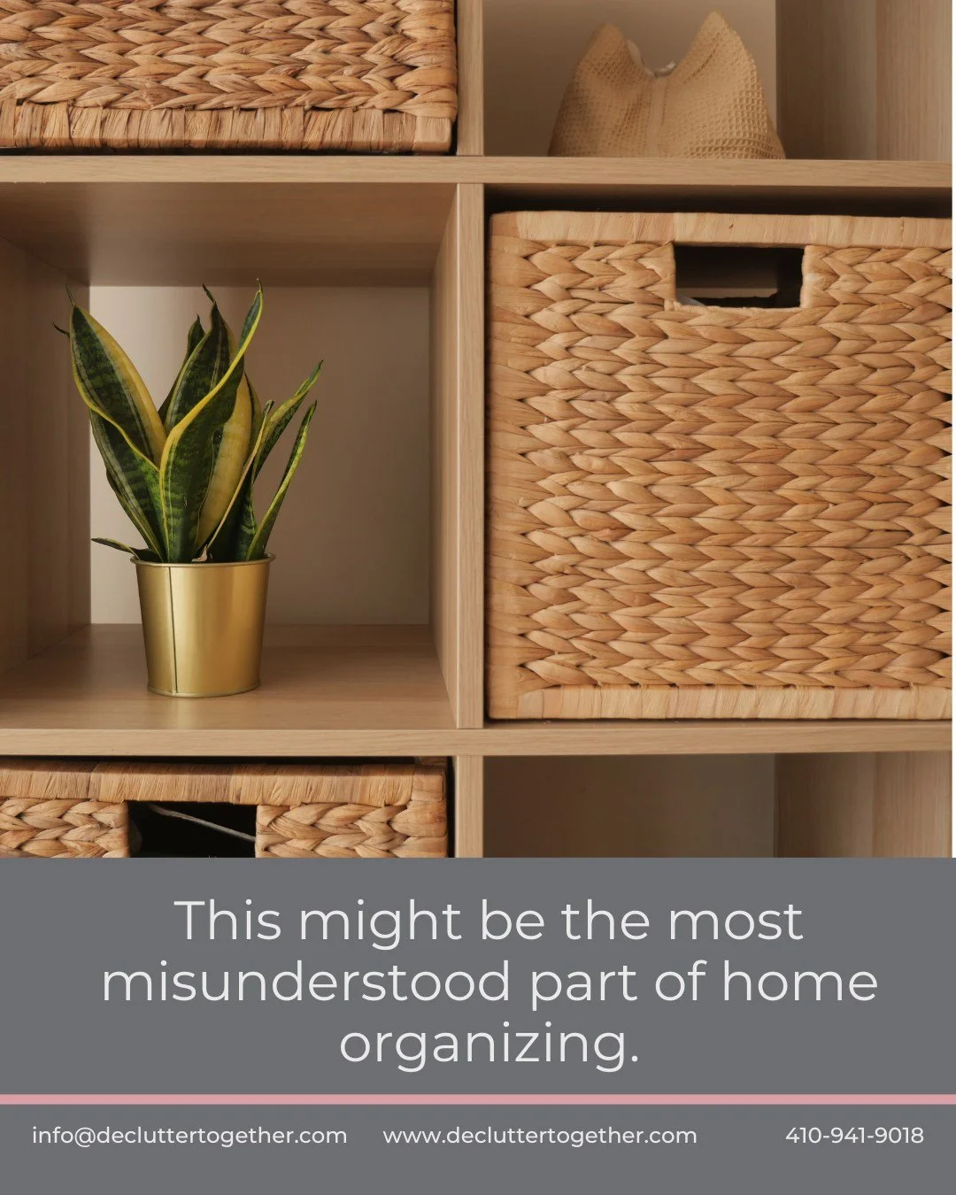 This might be the most misunderstood part of home organizing 🏡

I see it all the time&mdash;smart, capable, kind people feeling stuck in their homes 😔

Not because they&rsquo;re lazy. Not because they don&rsquo;t care.
It&rsquo;s because 𝗼𝗿𝗴𝗮𝗻