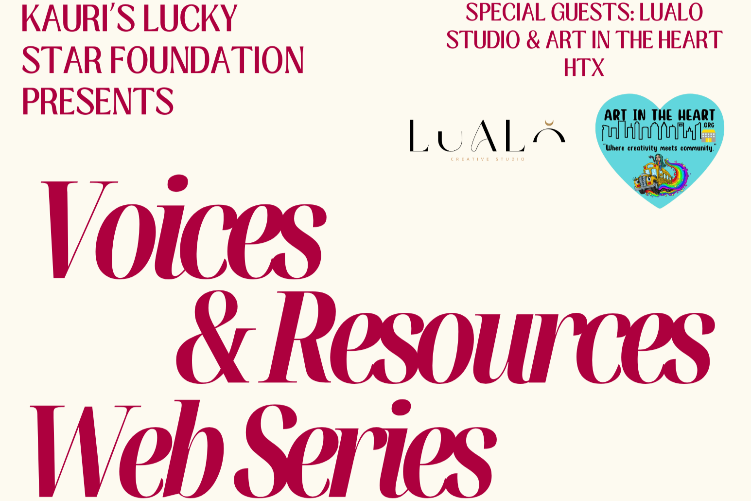Voices &amp; Resources Web Series