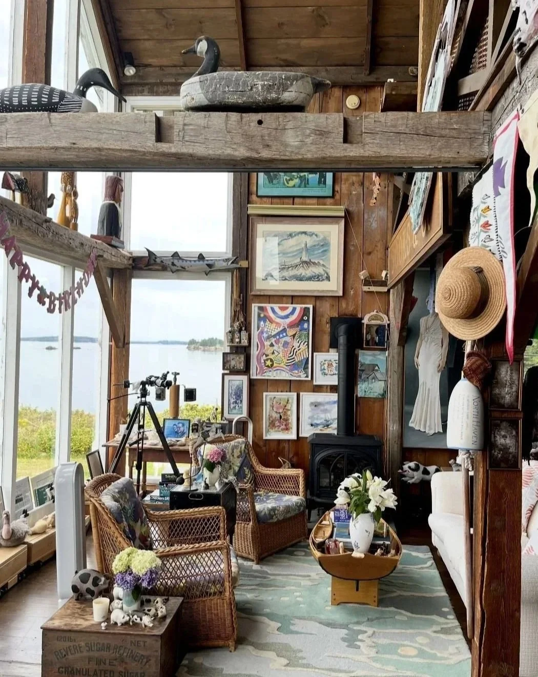 Aunt Jeanette’s summer home on North Haven, Maine—a  cabinet of curiosities , alive with memories.