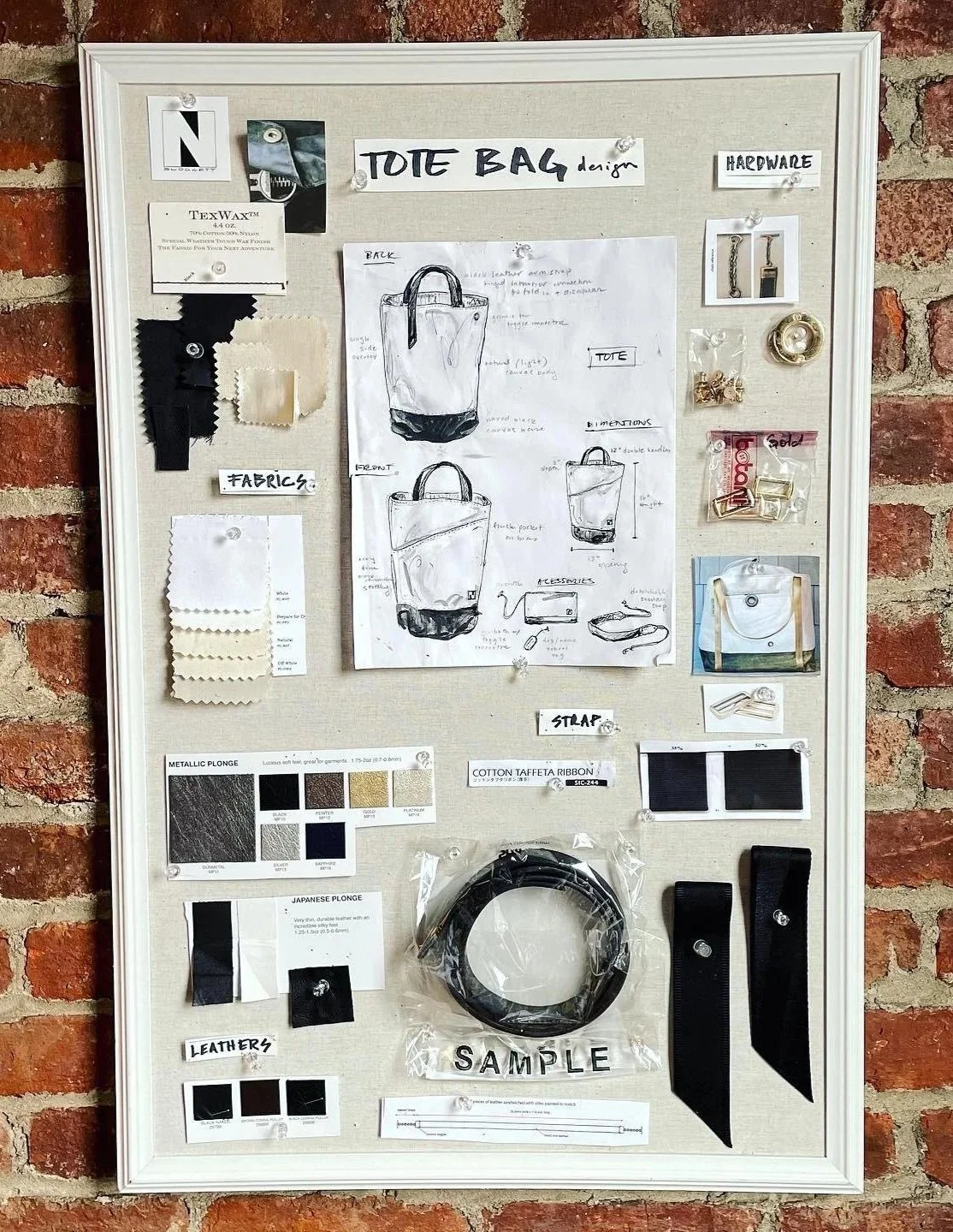 The place where   ideas  first hatch and come together. I build concepts through a tactile process. Mood boards layered with sketches and ephemeral references, shaping materiality and form.