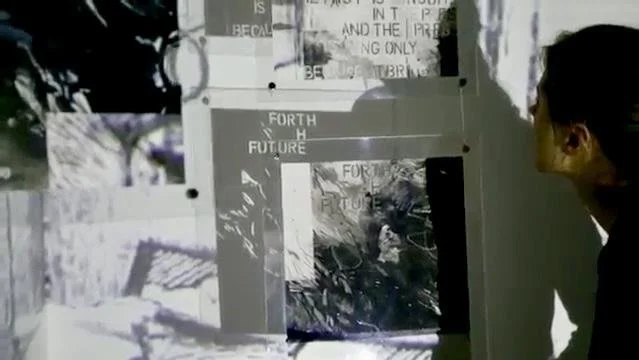 My work: 2014 instillation created in grad
school. Interactive exploration through
projection of my drawings of interiors.
Rooms nested within rooms. Shadow play
through additional hanging artworks.