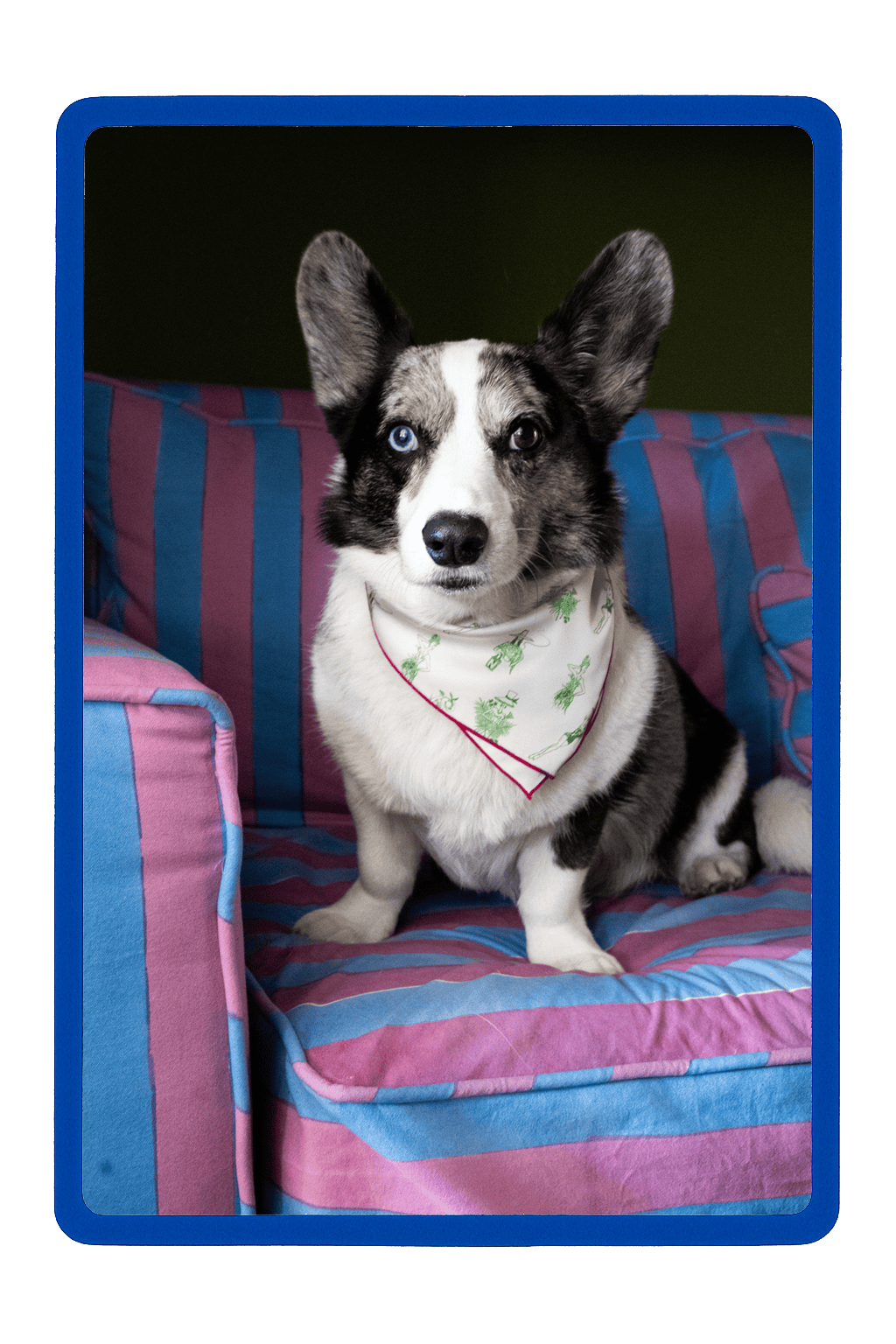 Isla Bonita Green Pocket Square