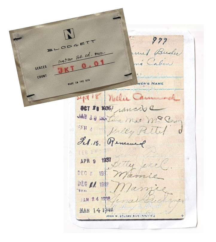 Old library cards and log books. Unfiltered  evidence  of visitors from the past. This was the inspiration behind my custom labels and how I chronicle my pieces in each collection.