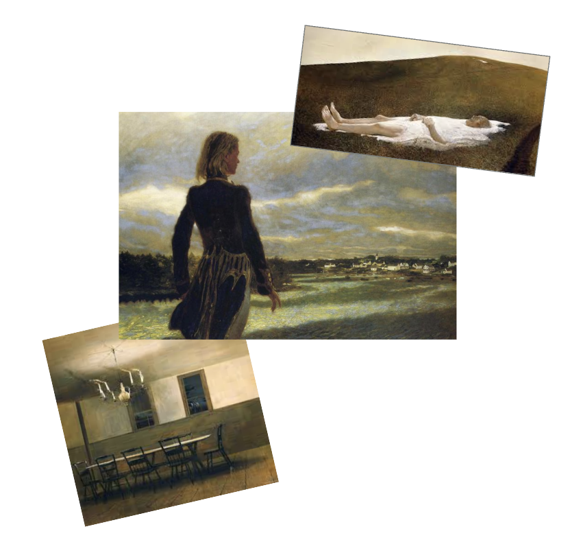 In the  Wyeth tradition , props—like the military coat pictured—appear across three generations of artwork: hidden treasures that quietly tell a story.