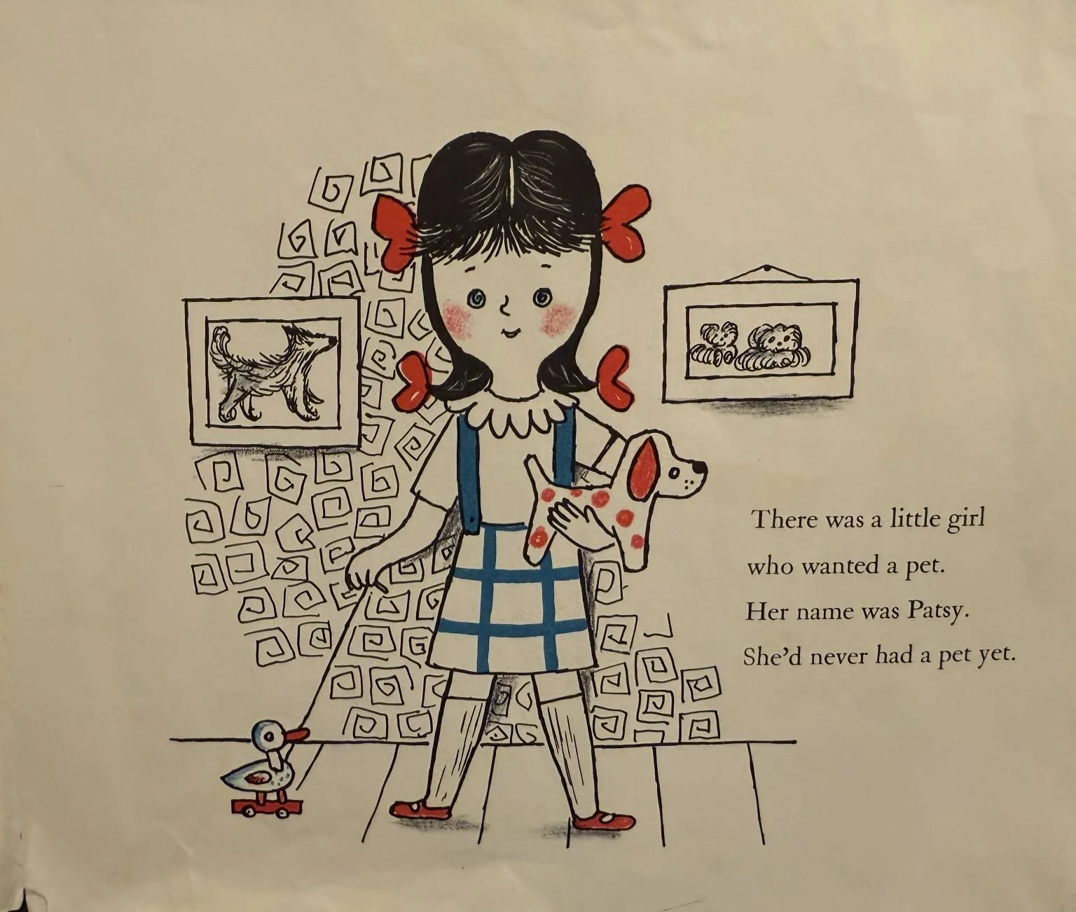 My inspo: An incredibly formative book
that was my mother’s, ultimately fed into
my love of Red & Blue. A cherished
family heirloom.