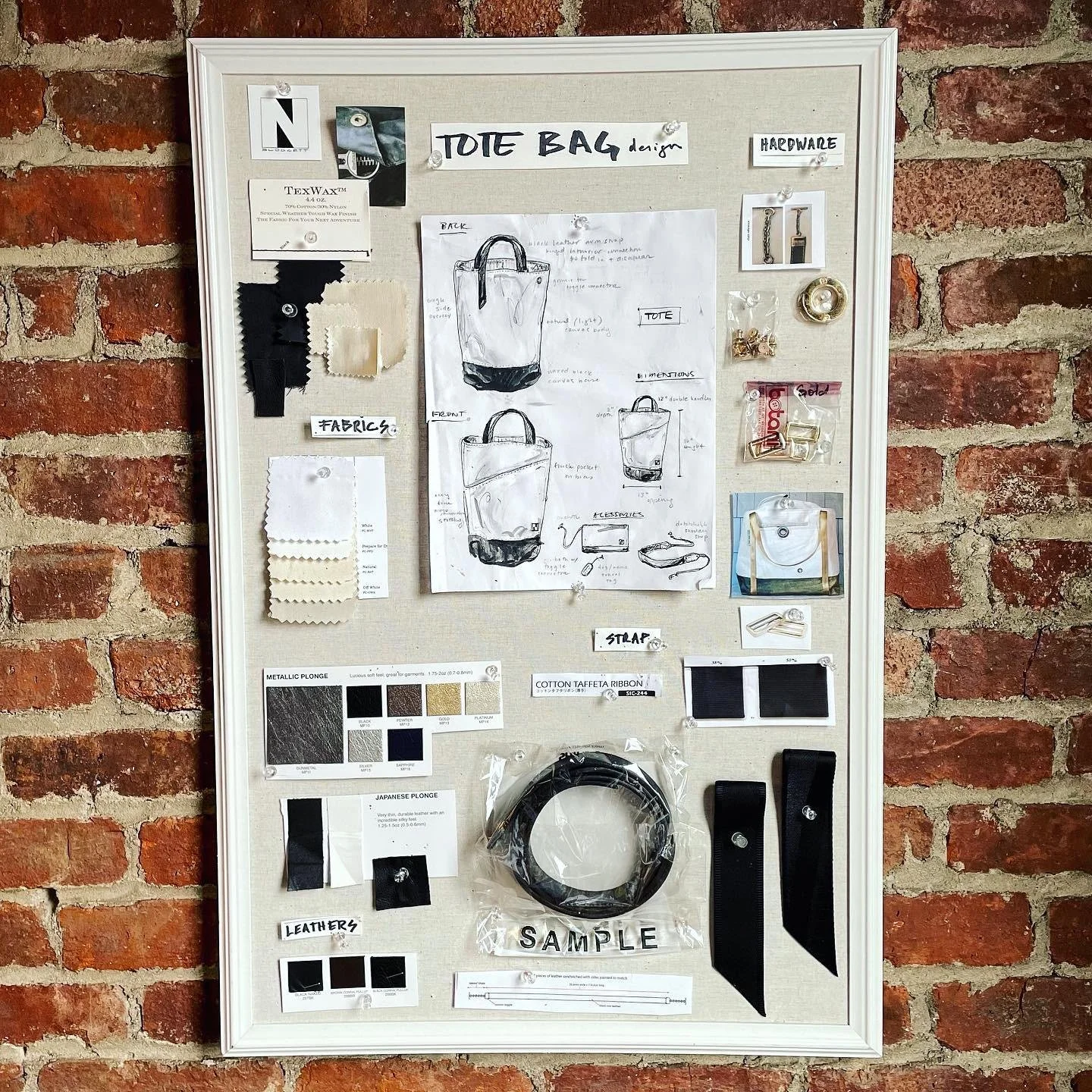 My work: Where ideas first hatch and
come together.Built through a tactile
mood-board process that layers
reference, materiality, and form into a
cohesive visual language.