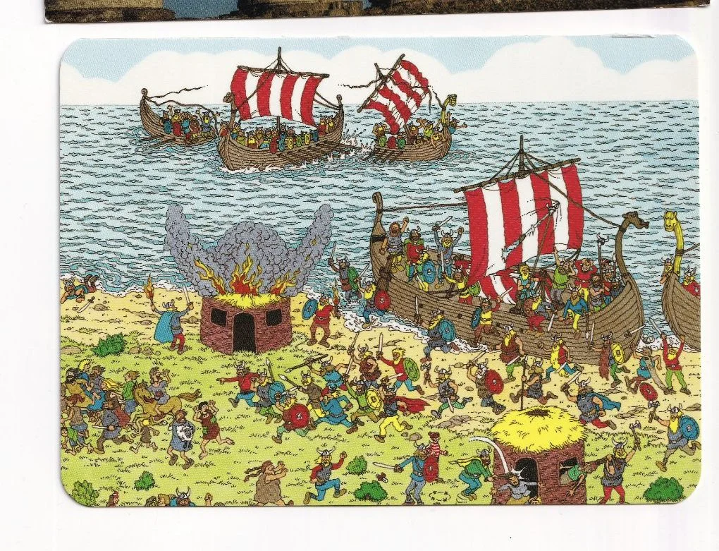 My inspo: Where’s
Waldo? Interactive art
for all ages. Looking,
finding and the
resulting delight.