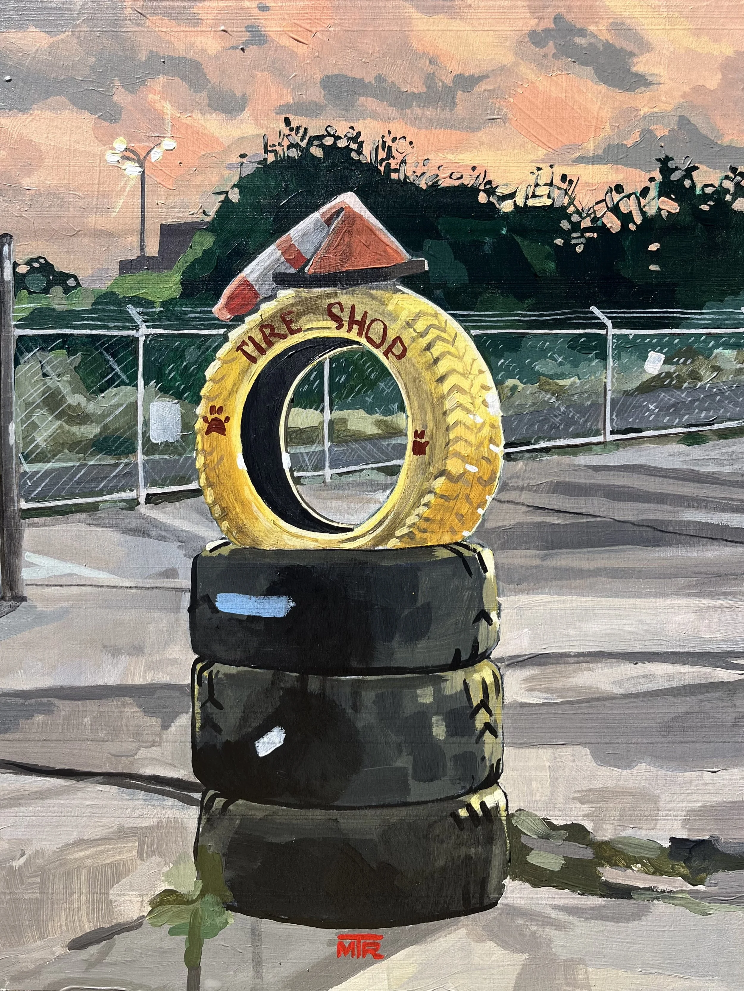 Tire Shop |
Acrylic on Wood |
36 x 28cm |
2025 |
