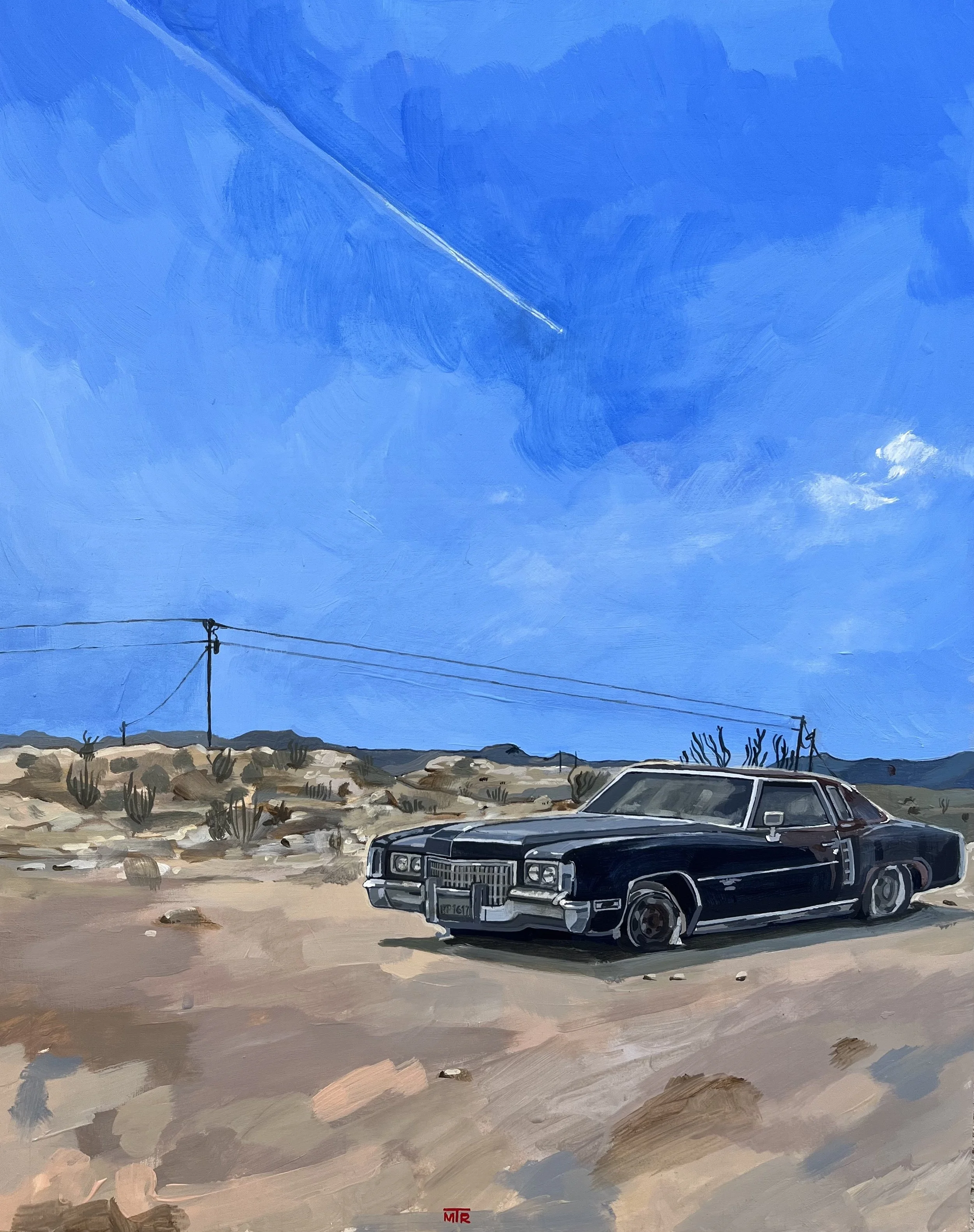 HT Wheelz (Terlingua) | Acrylic on Wood Panel | 51 x 41cm | 2026