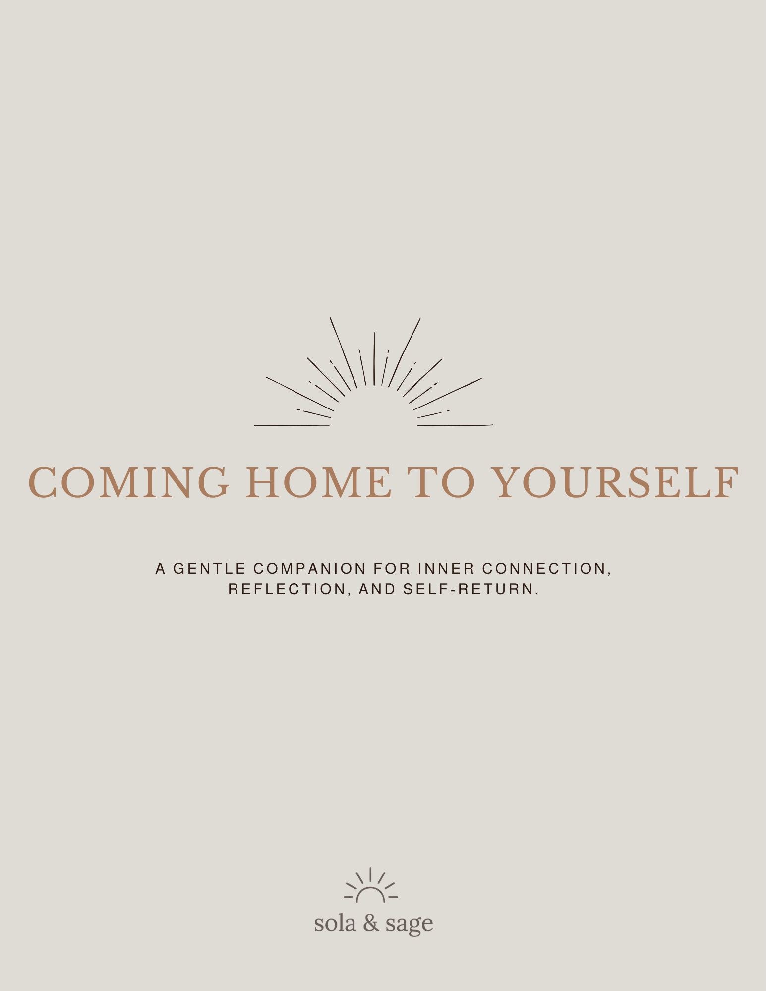Coming Home to Yourself - Guided E-Book