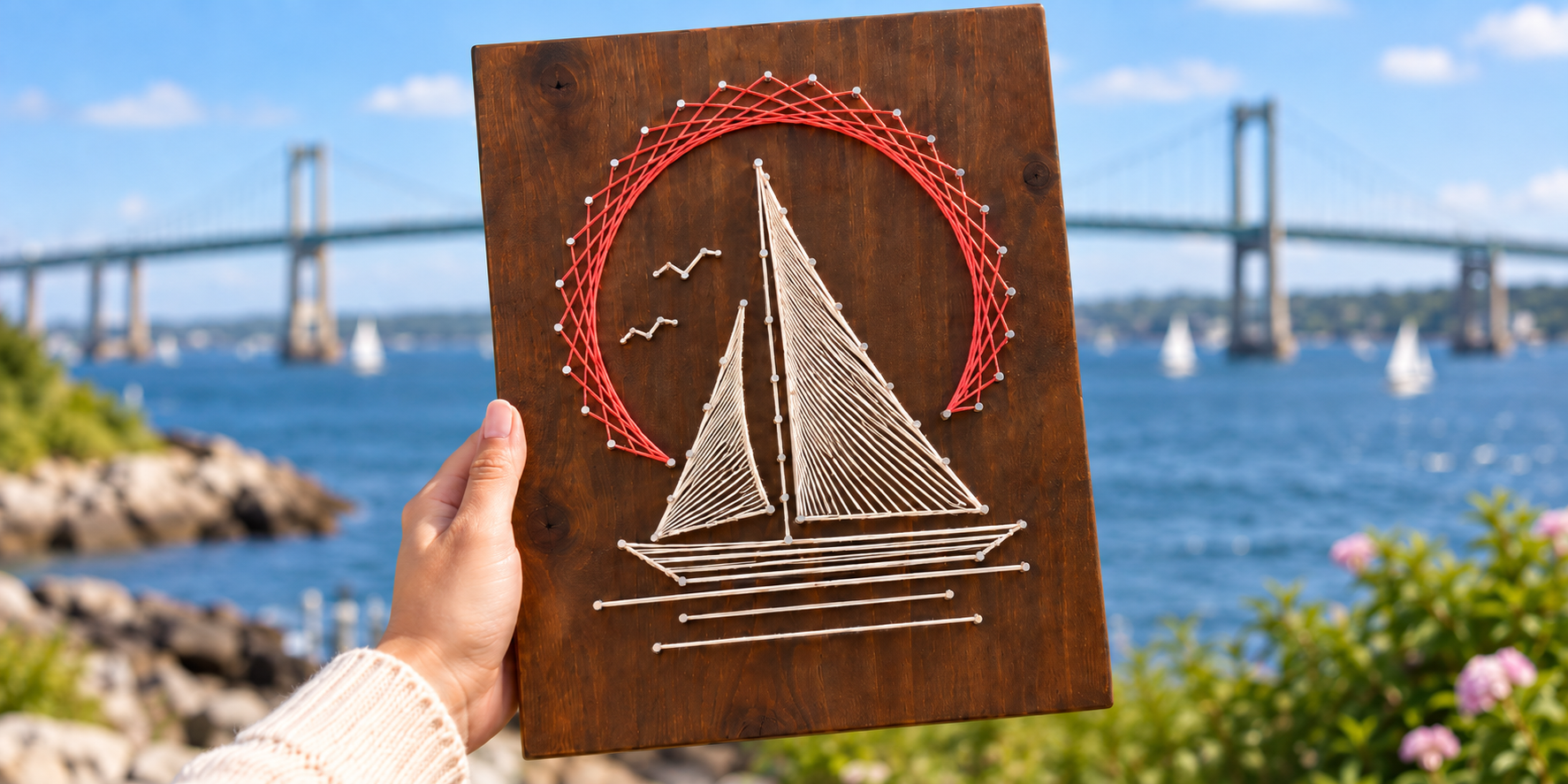 String Art Workshop (Sailboat Sunset)