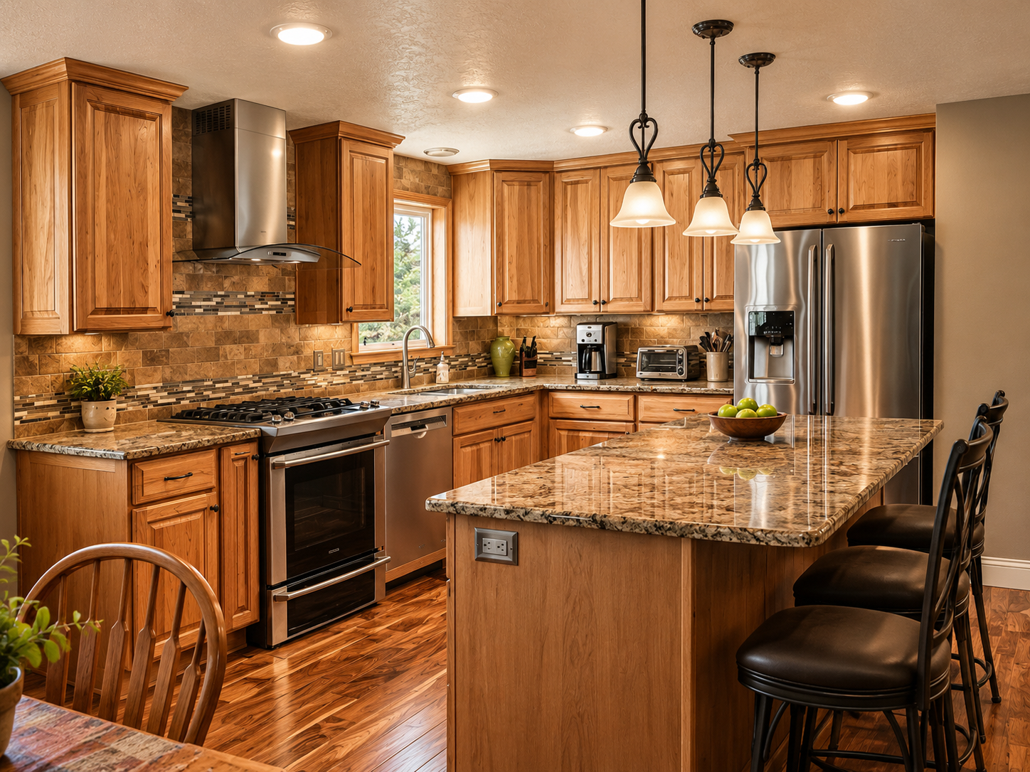 Warm Walnut Kitchen