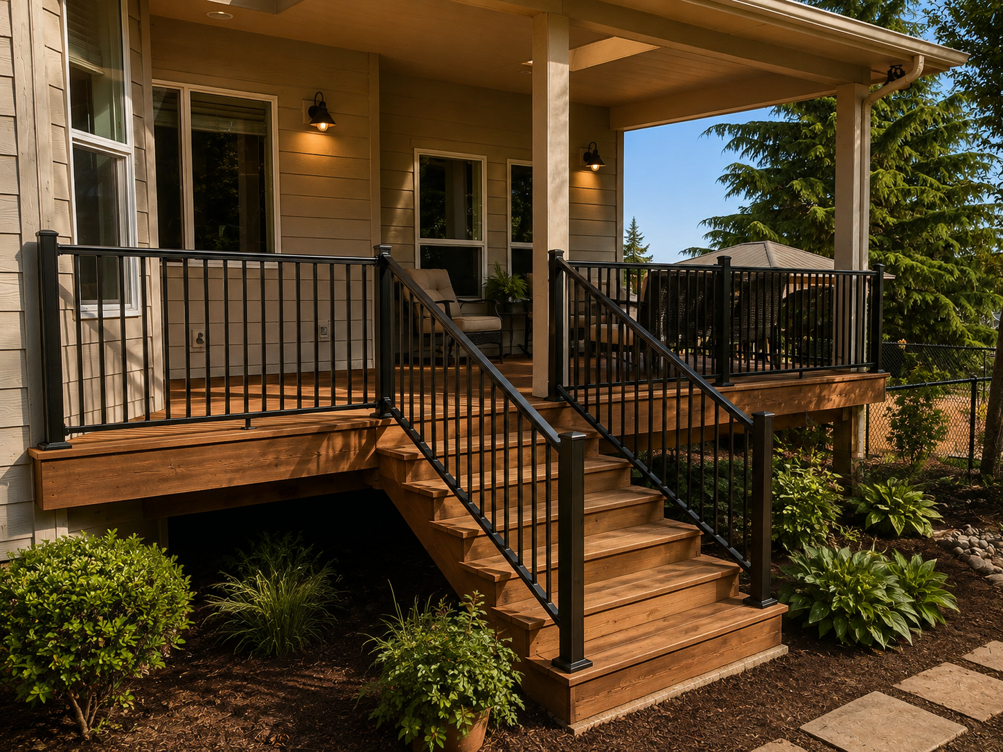 Stylish Walk-up Deck