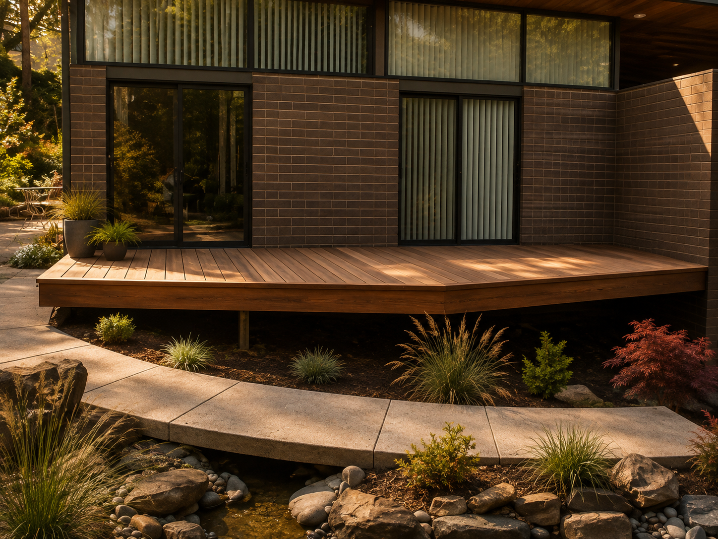 Walk-out Garden Patio