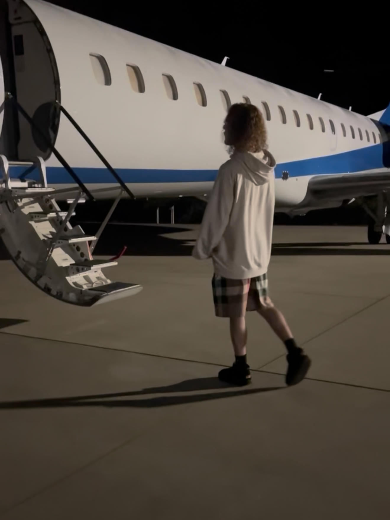 Ainsley4x, on the set of the "sin feels good" music video, shot by Jahsia4x, at Statesville Regional Airport, October 1st, 2025.