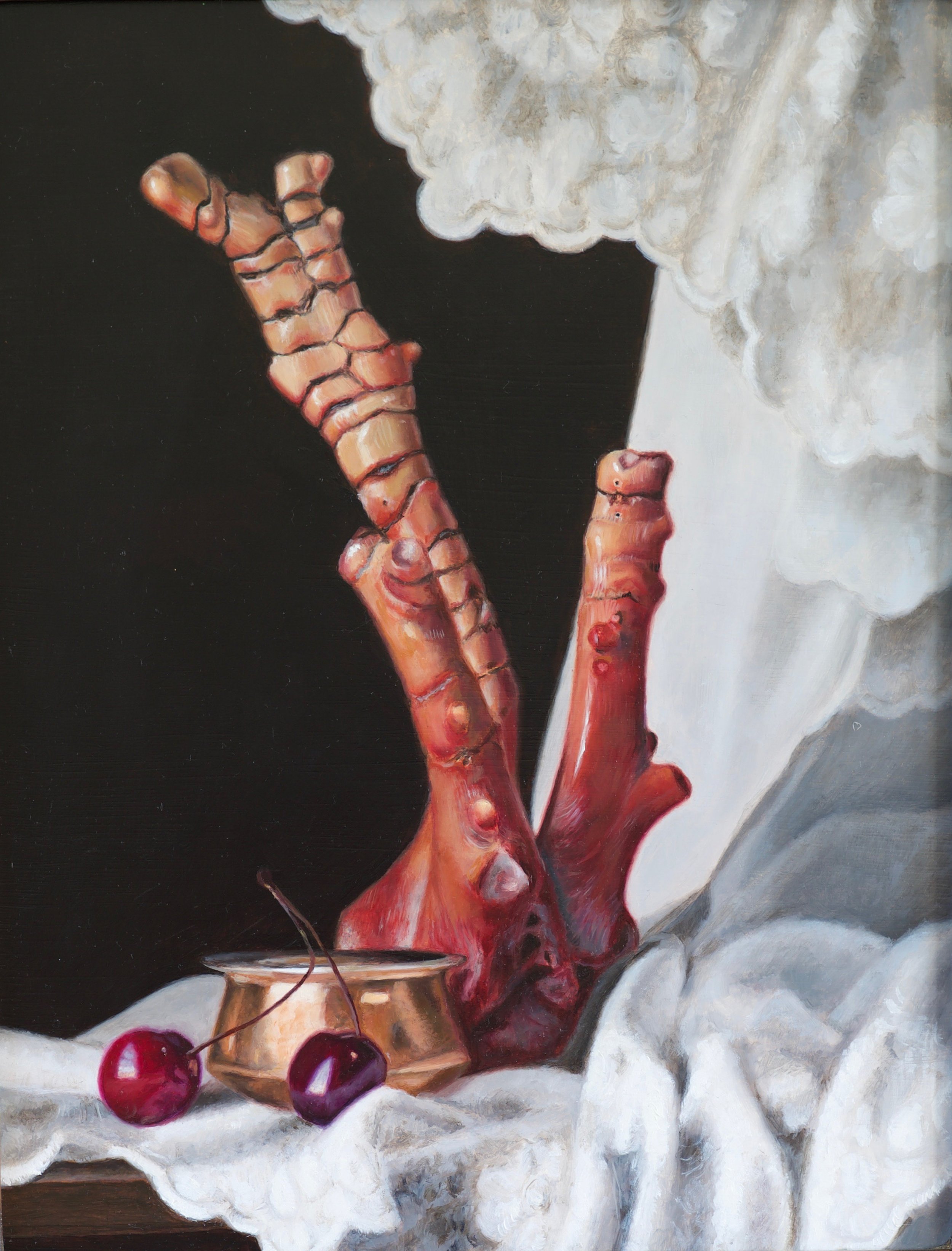 'Cherries Series #3' 11"x14" Oil on Panel