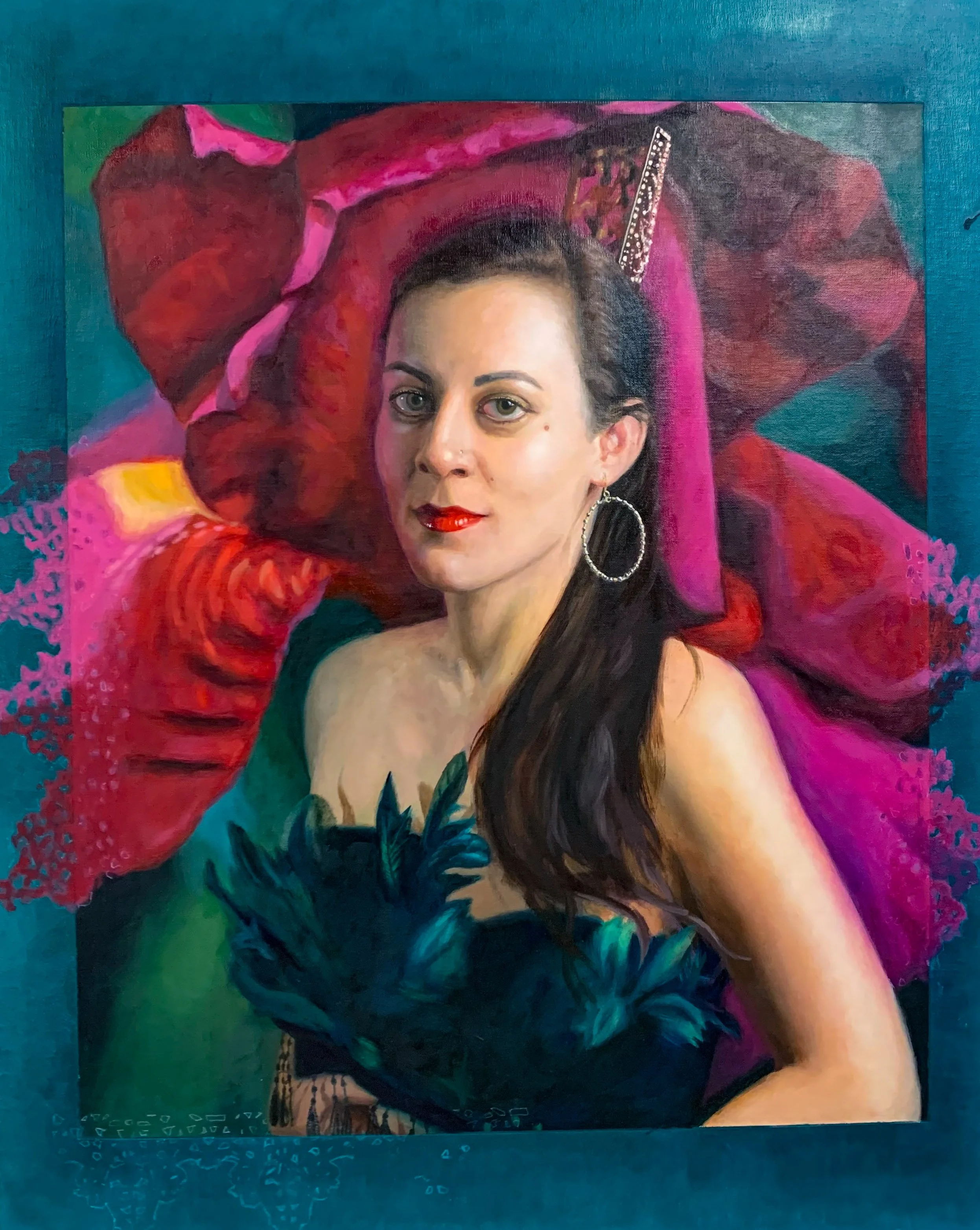 'Legado de Leila - Julia' 24"x30" Oil on Canvas Panel