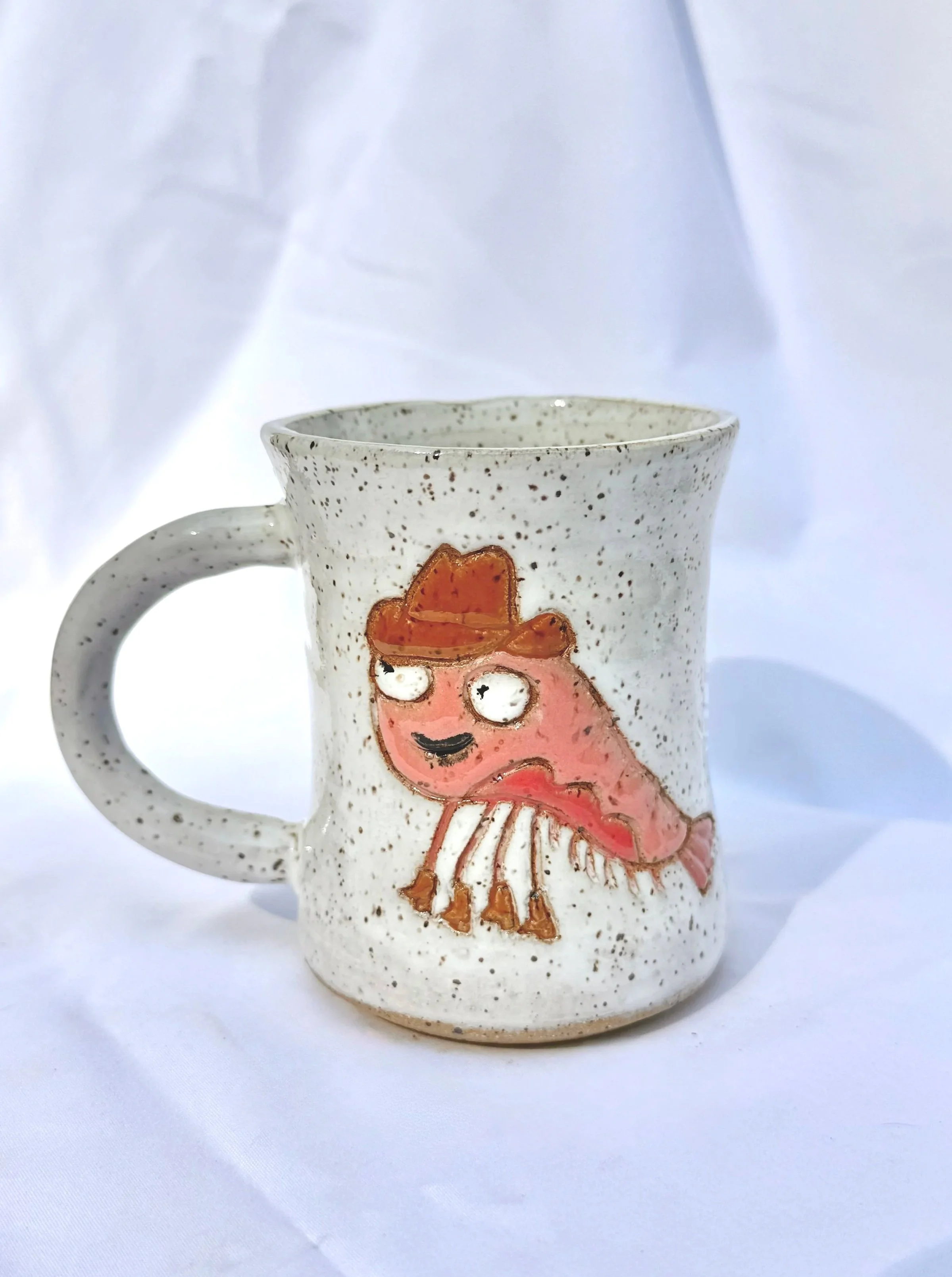 Cowboy Shrimp Mug - Crazy Eyed Joe