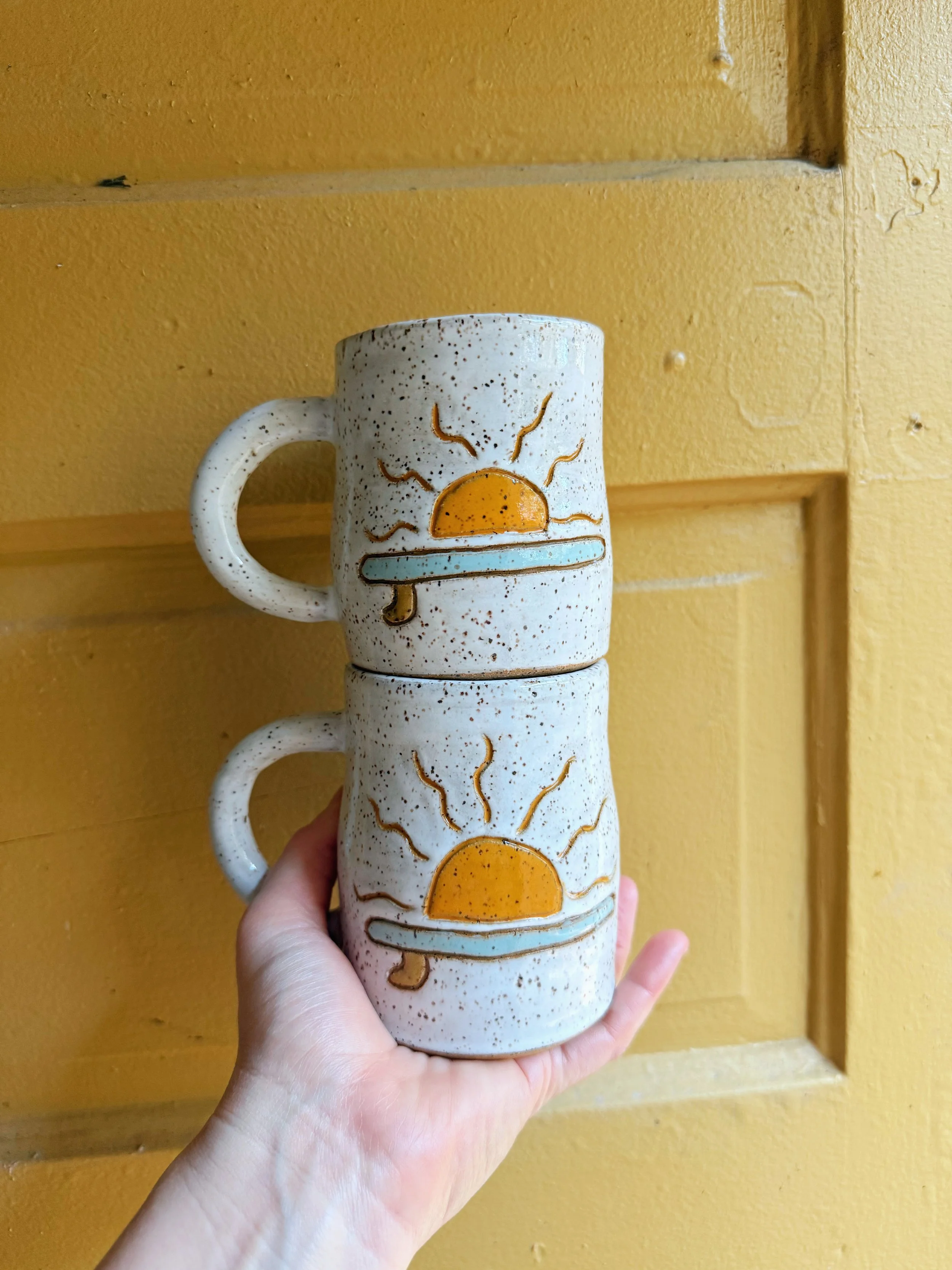 Surfboard Sun Mug