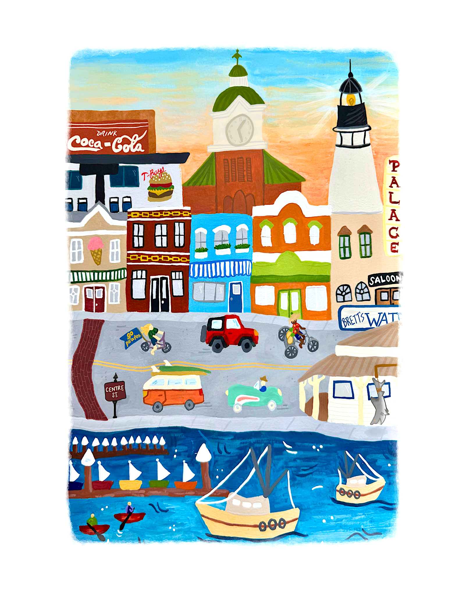 Downtown Amelia Island Print 11 x 14