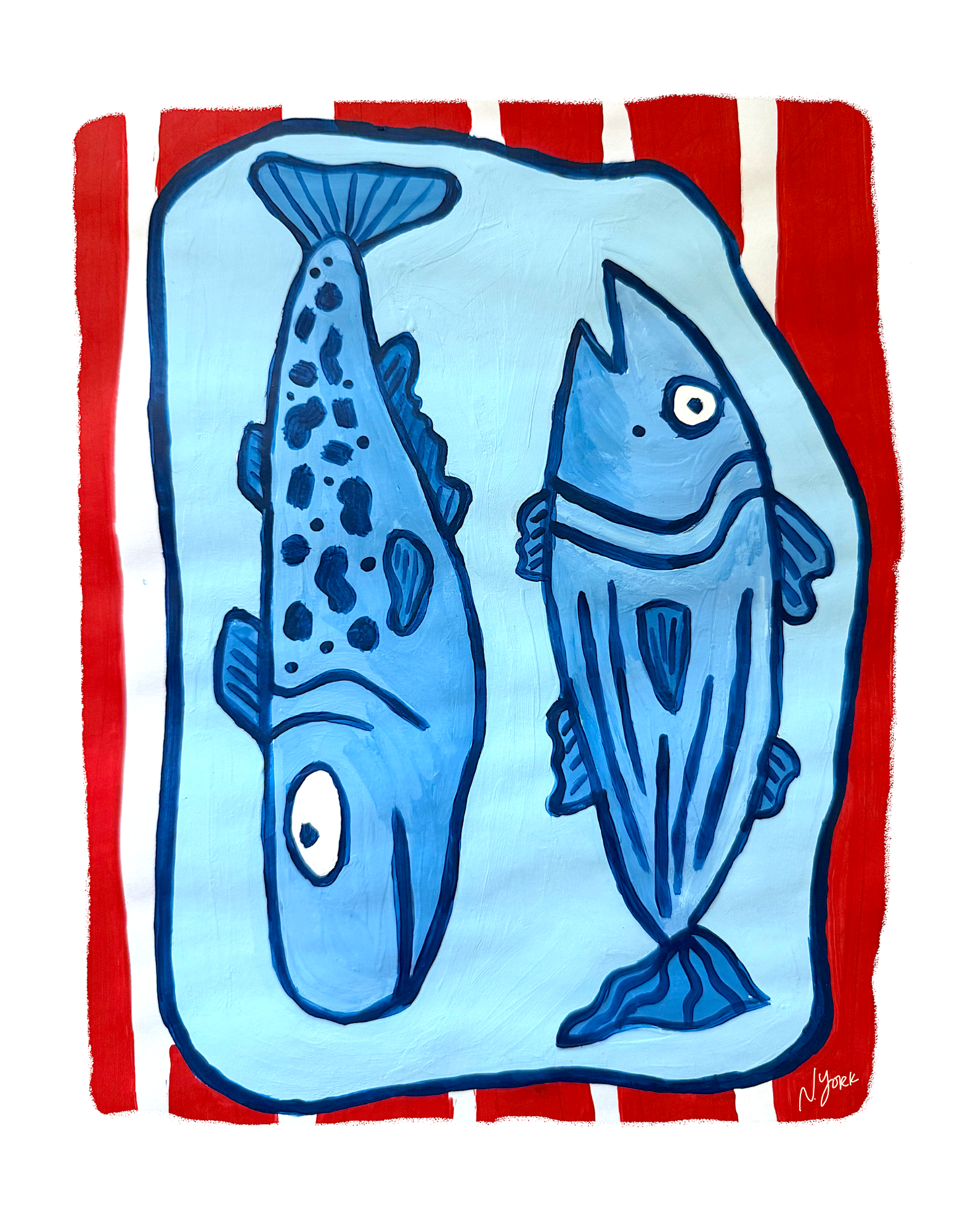 Two Fish Print 11 x 14