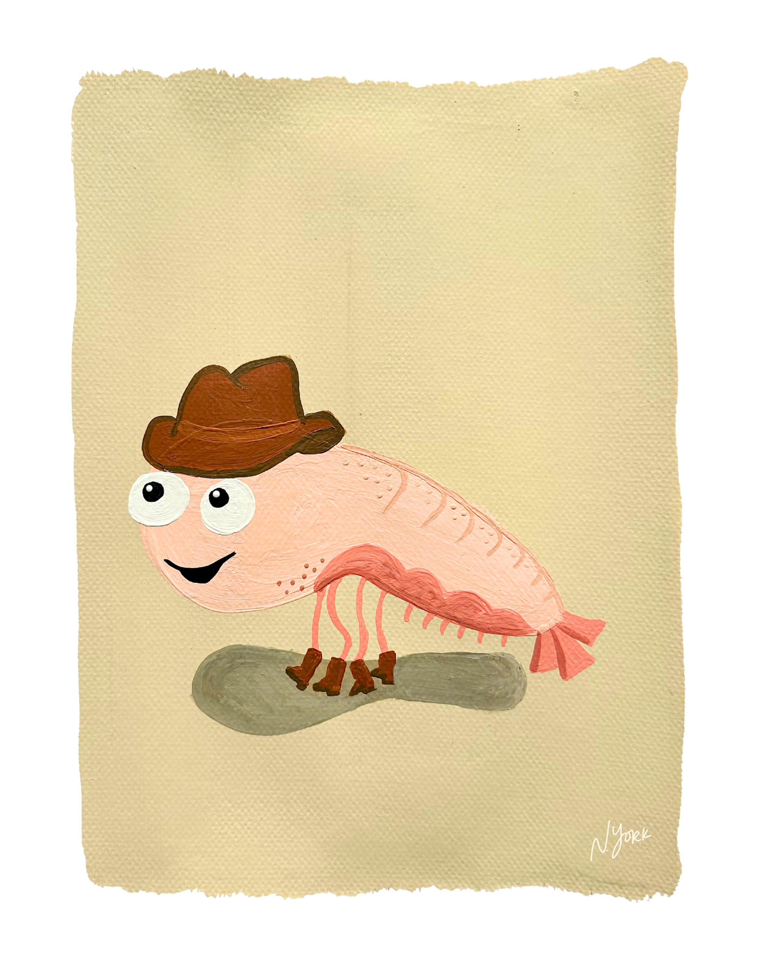 Cowboy Shrimp Print 11 x 14