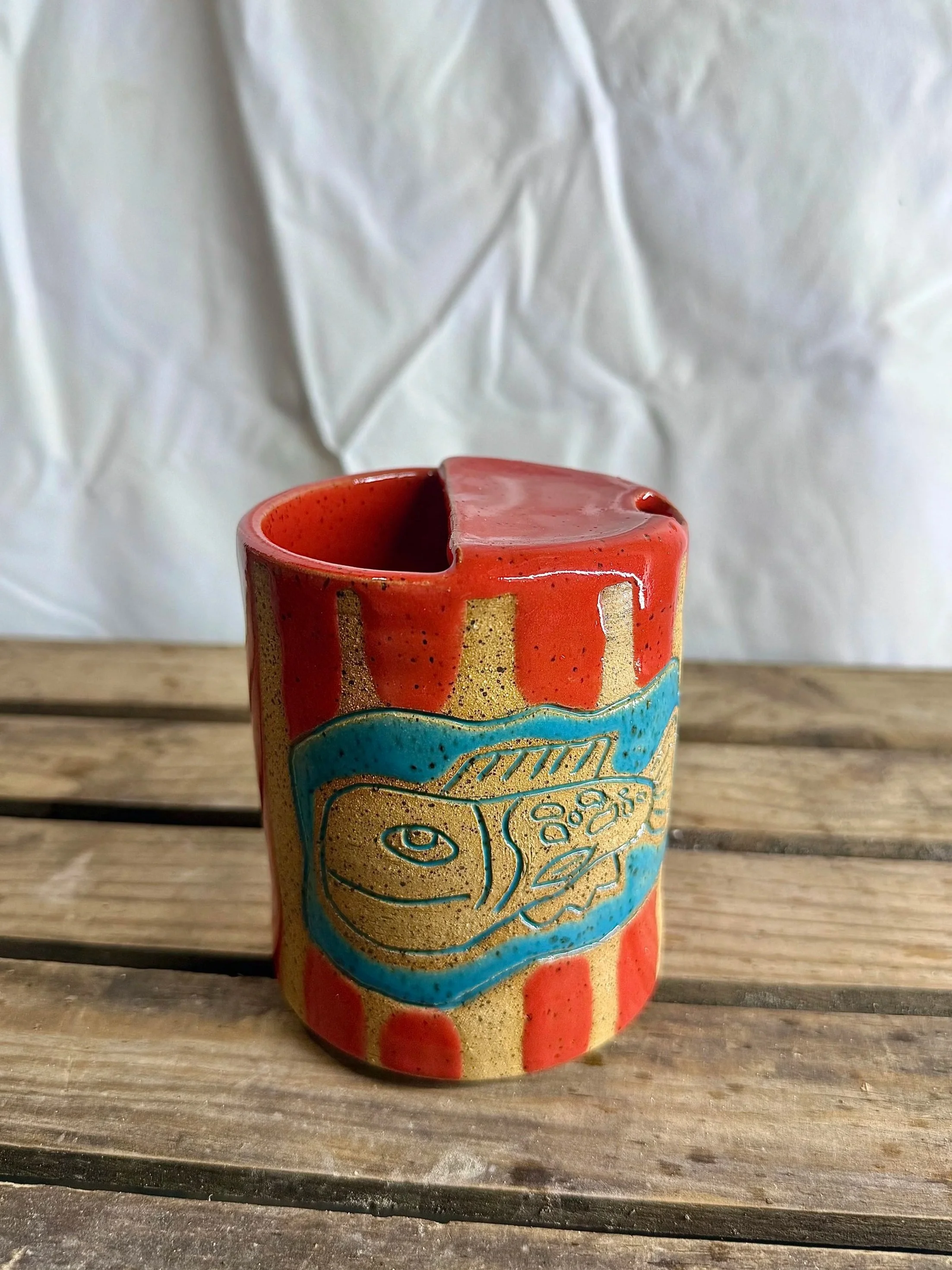 Fish To-Go Mug - Spotted