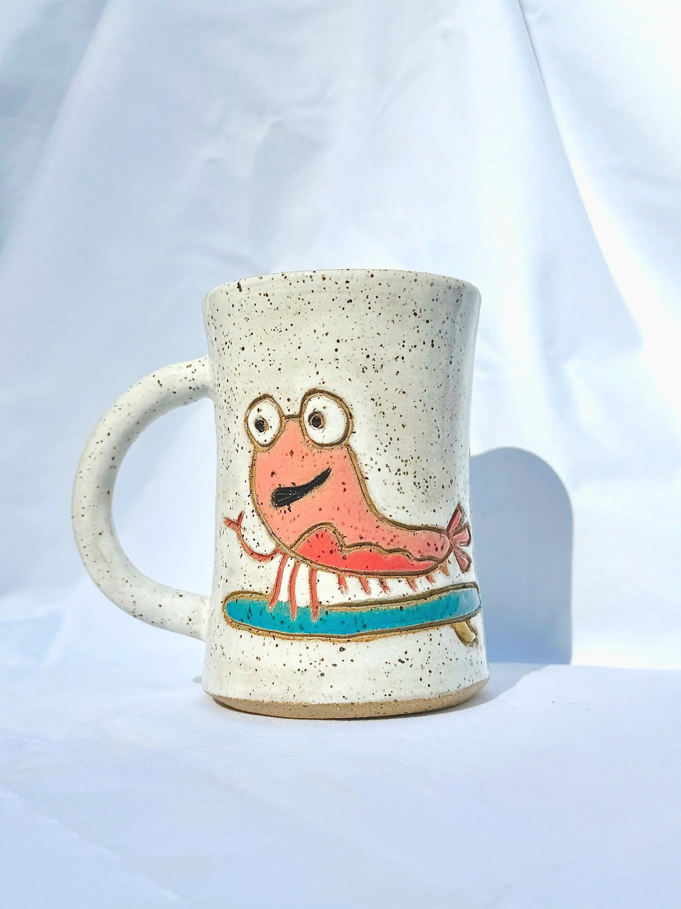 Surf Shrimp Mug - Kelly Shrimpter