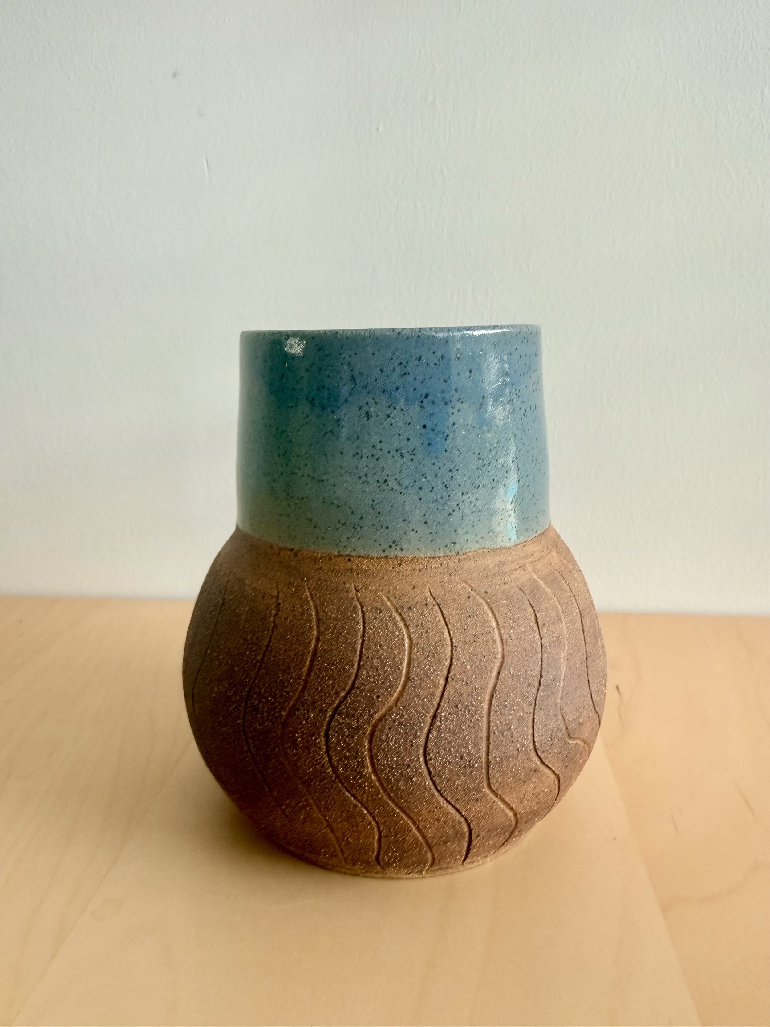 Etched Sea Urchin Vase