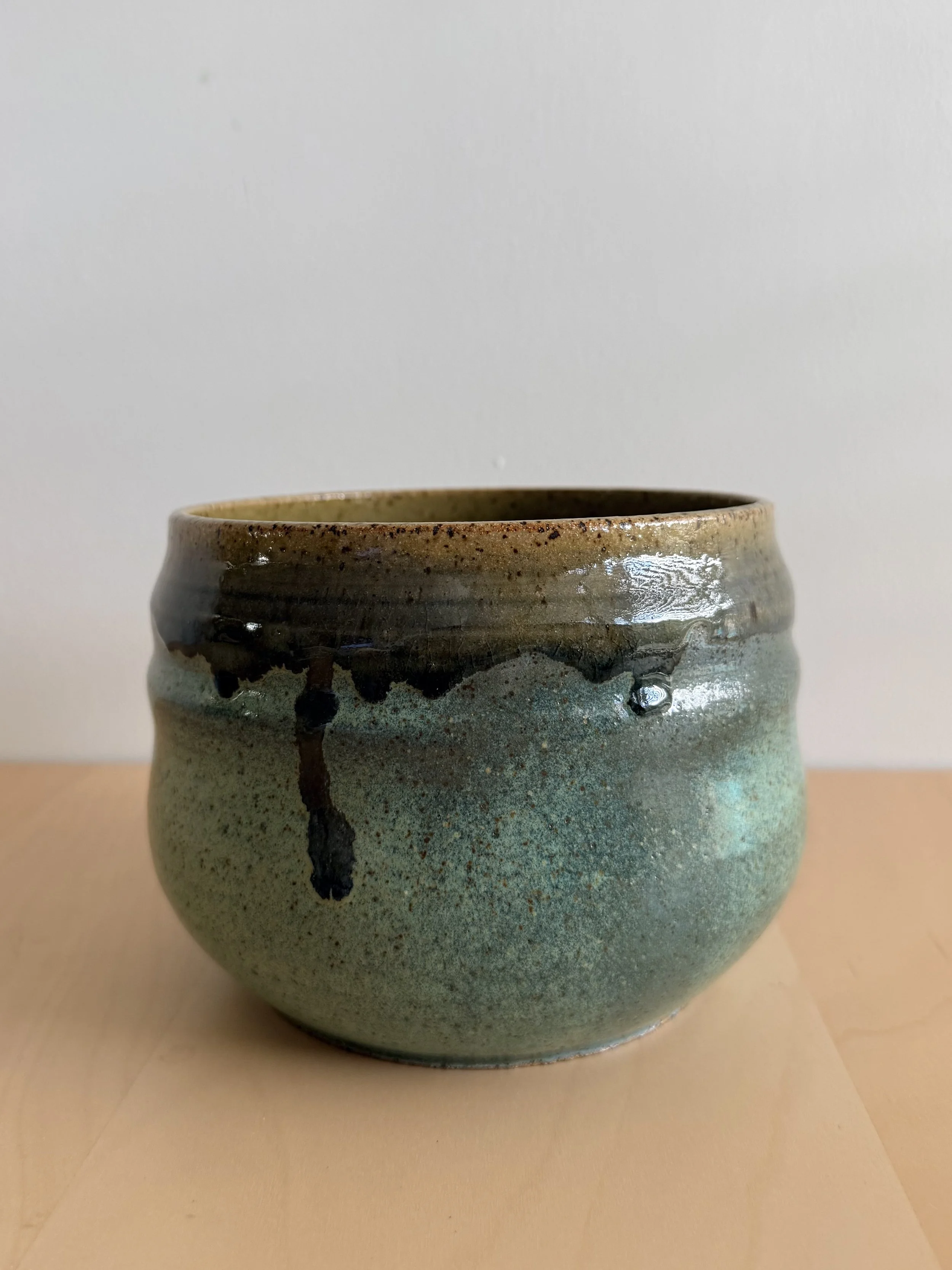 Mottled Jade Bumpy Planter