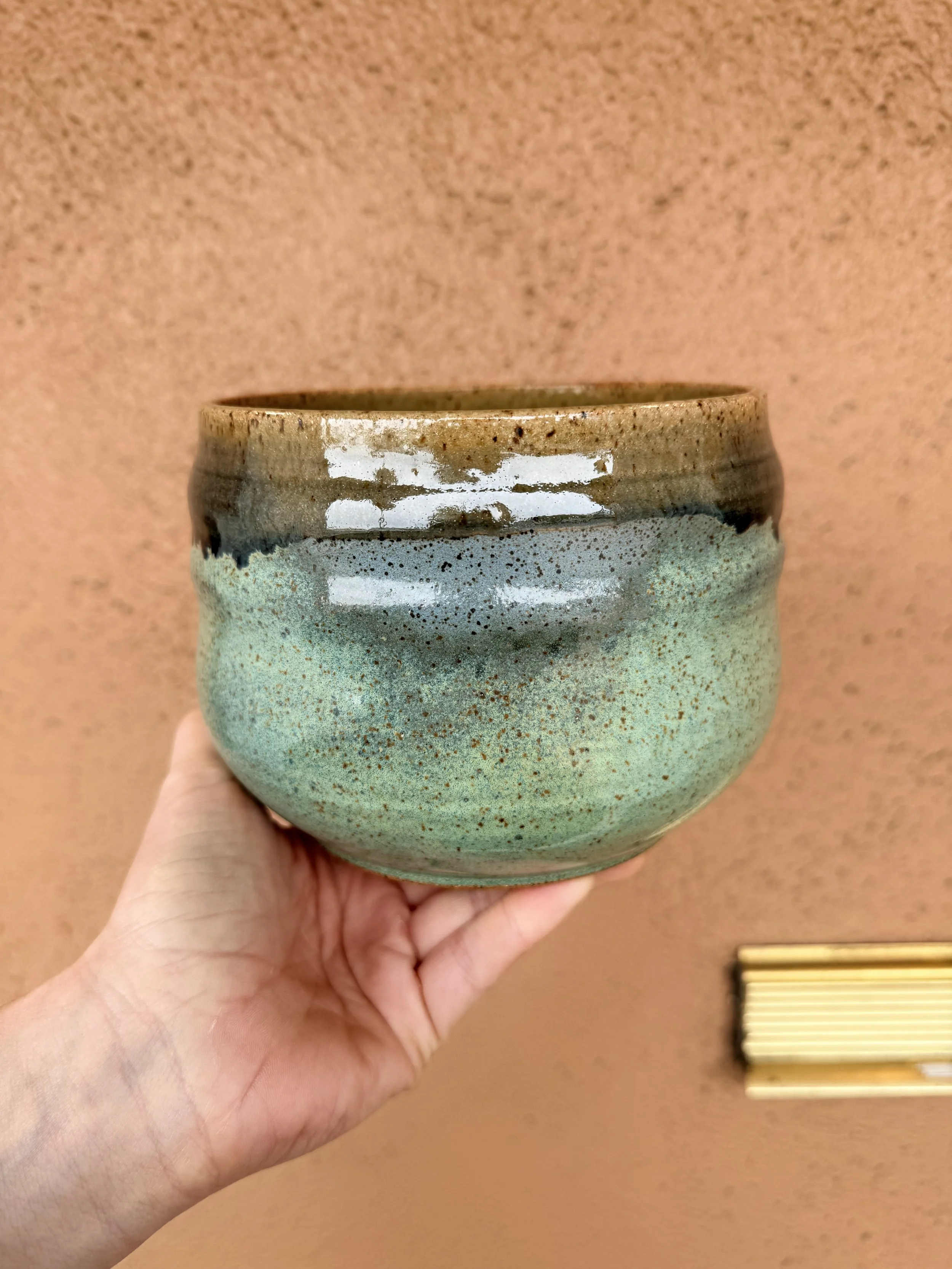 Mottled Jade Bumpy Planter