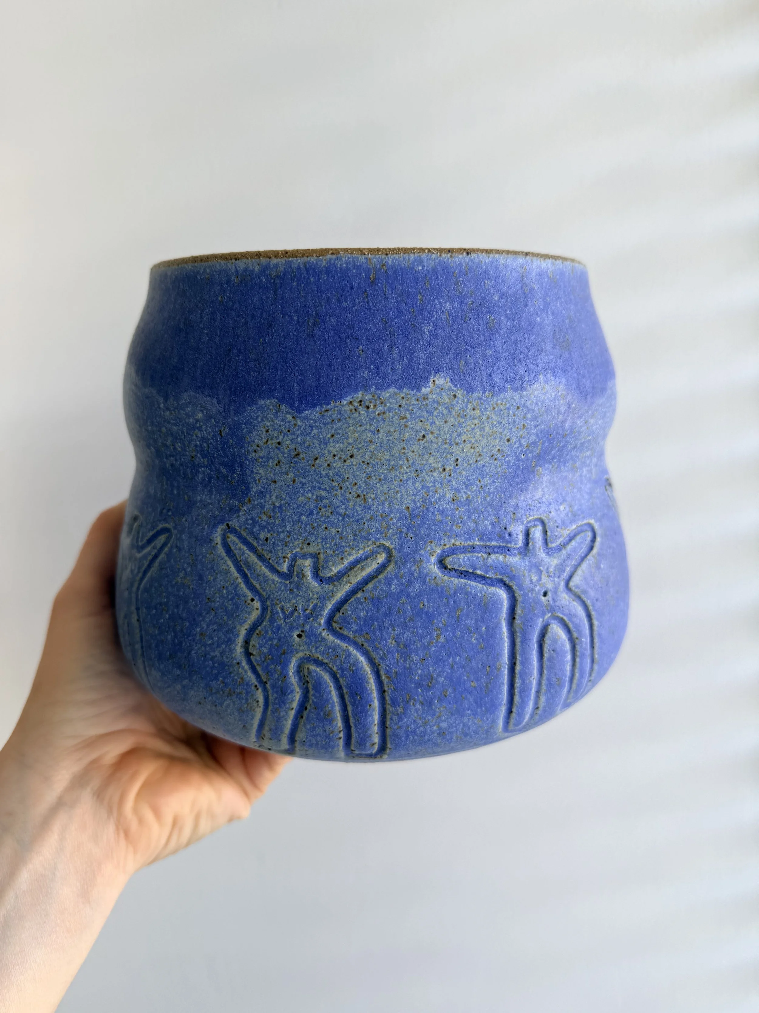 Dancing Blue Girls Planter