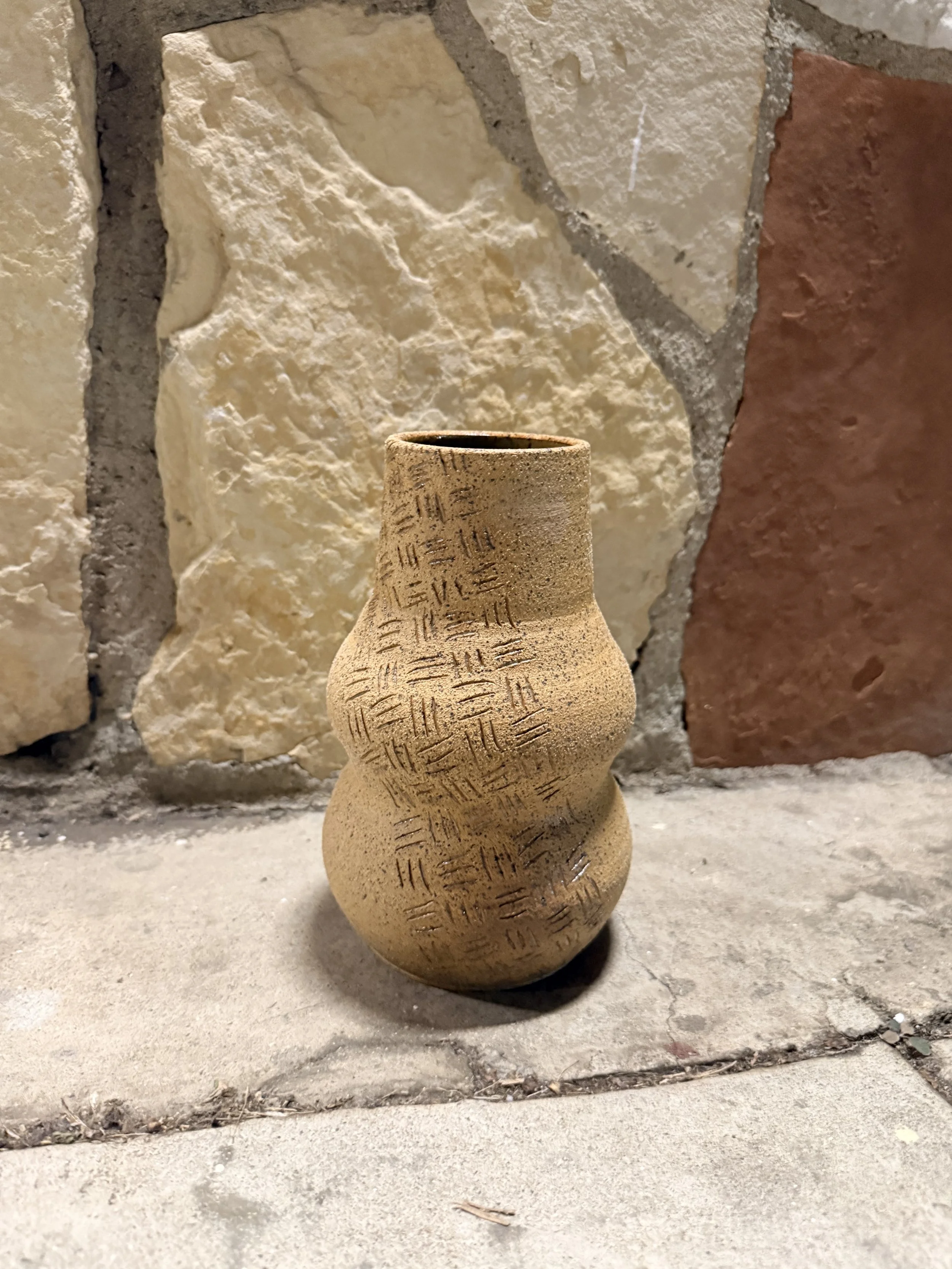Hatch Mark Vase